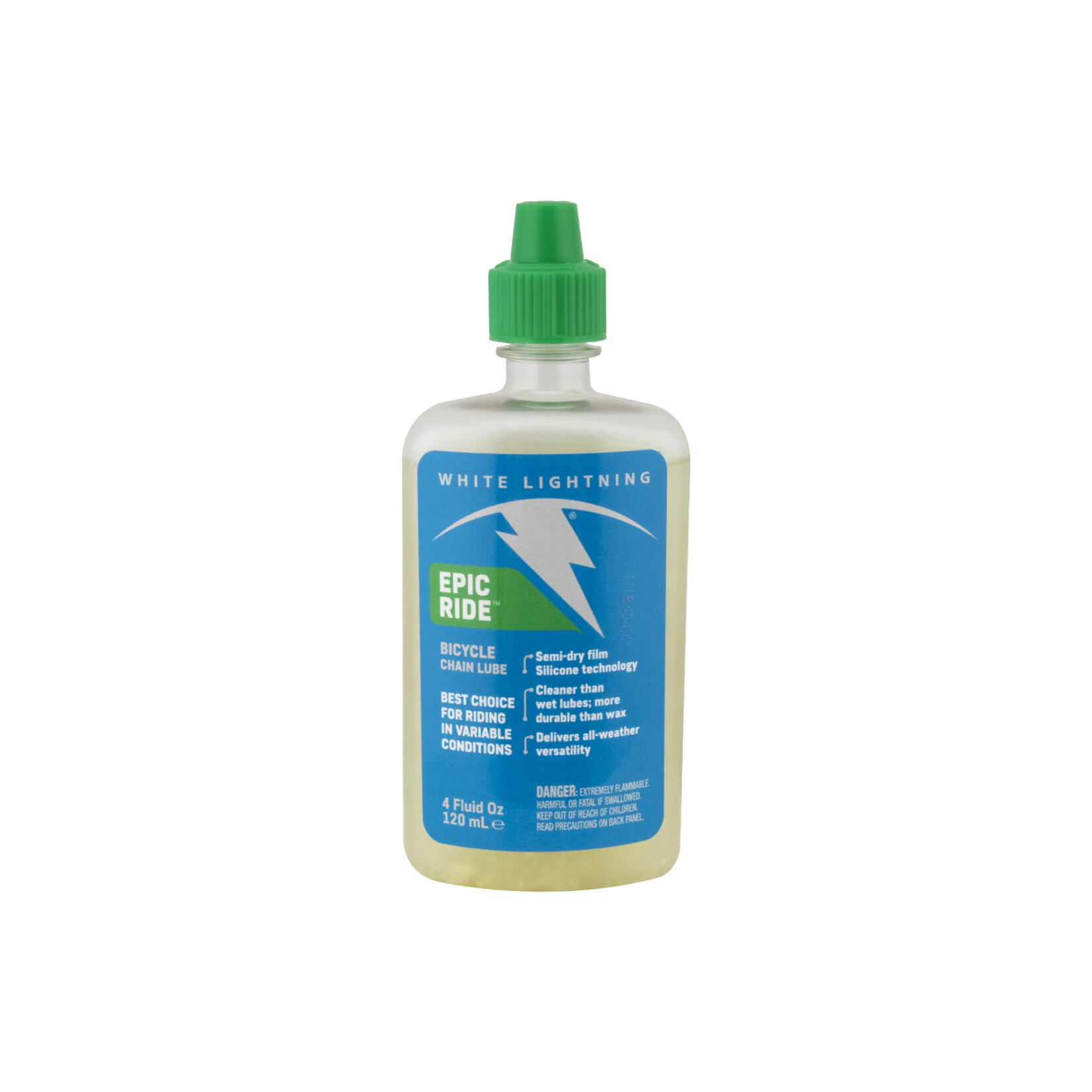 WHITE LIGHTNING Epic Ride Lube, 4oz Drip