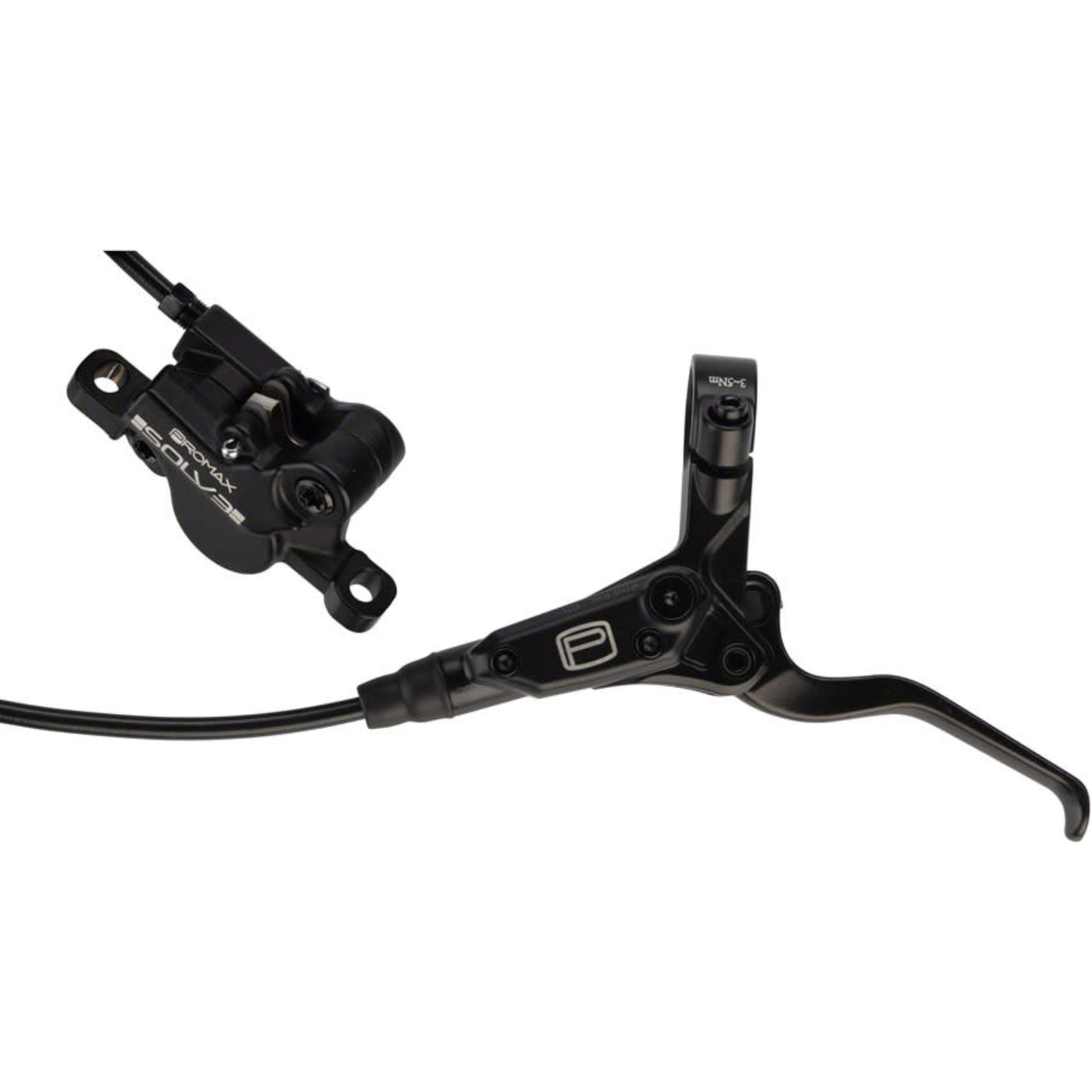 Promax Solve Disc Brake and Lever - Front Hydraulic Post Mount Black