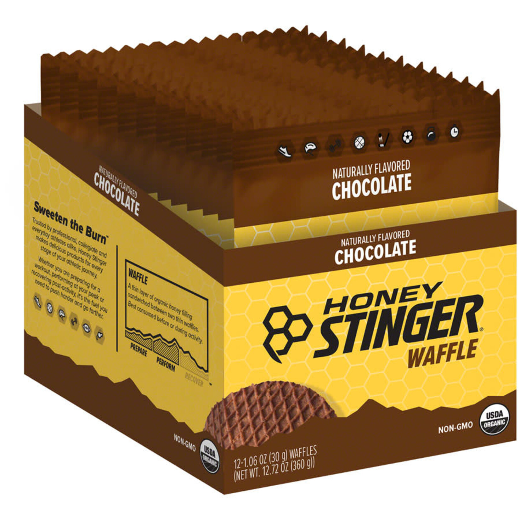 Honey Stinger Stinger Waffle, Chocolate, 12/Count