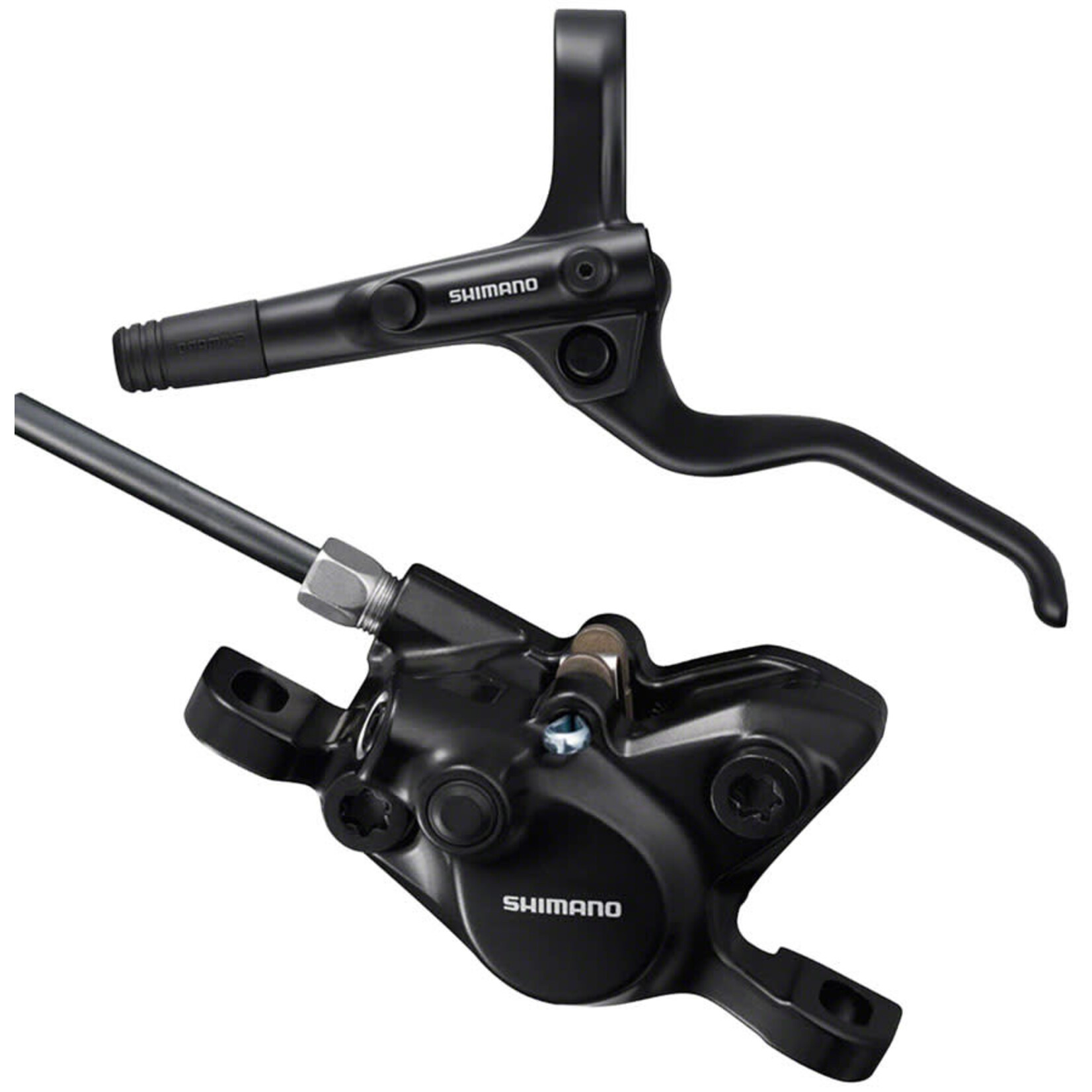 Shimano BR-MT200 Disc Brake and BL-MT201 Lever - Front, Hydraulic, 2-Piston, Post Mount, Black