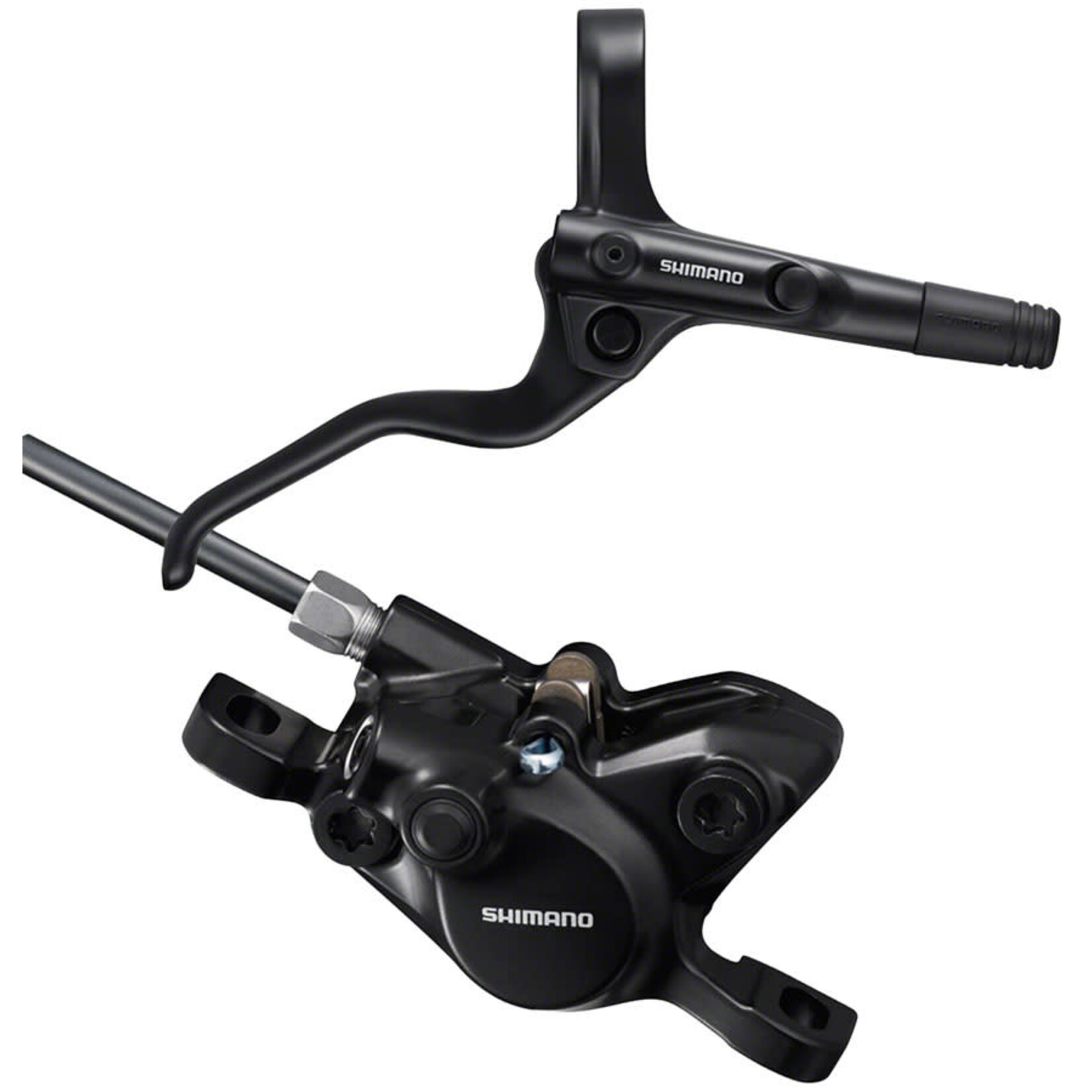 Shimano BR-MT200 Disc Brake and BL-MT201 Lever - Rear, Hydraulic, 2-Piston, Post Mount, Black