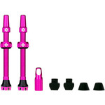 Muc-Off V2 Tubeless Valve Kit - Pink 44mm Pair