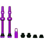 Muc-Off V2 Tubeless Valve Kit - Purple 44mm Pair