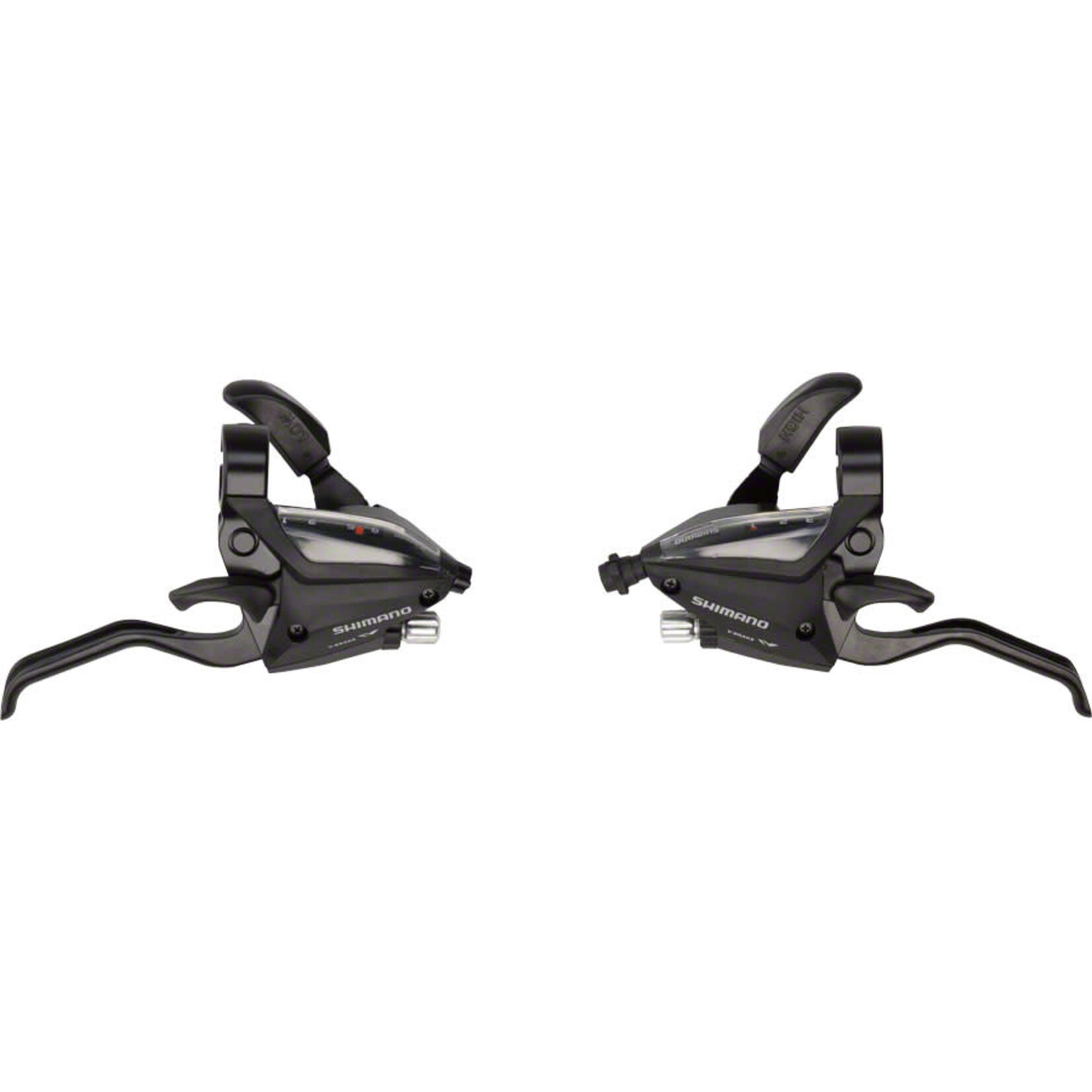 Shimano ST-EF500-2A Shift / Brake Lever Set, 3X8 Speed, EZ-Fire Plus, 2F-Alloy, For V-Brake, Black