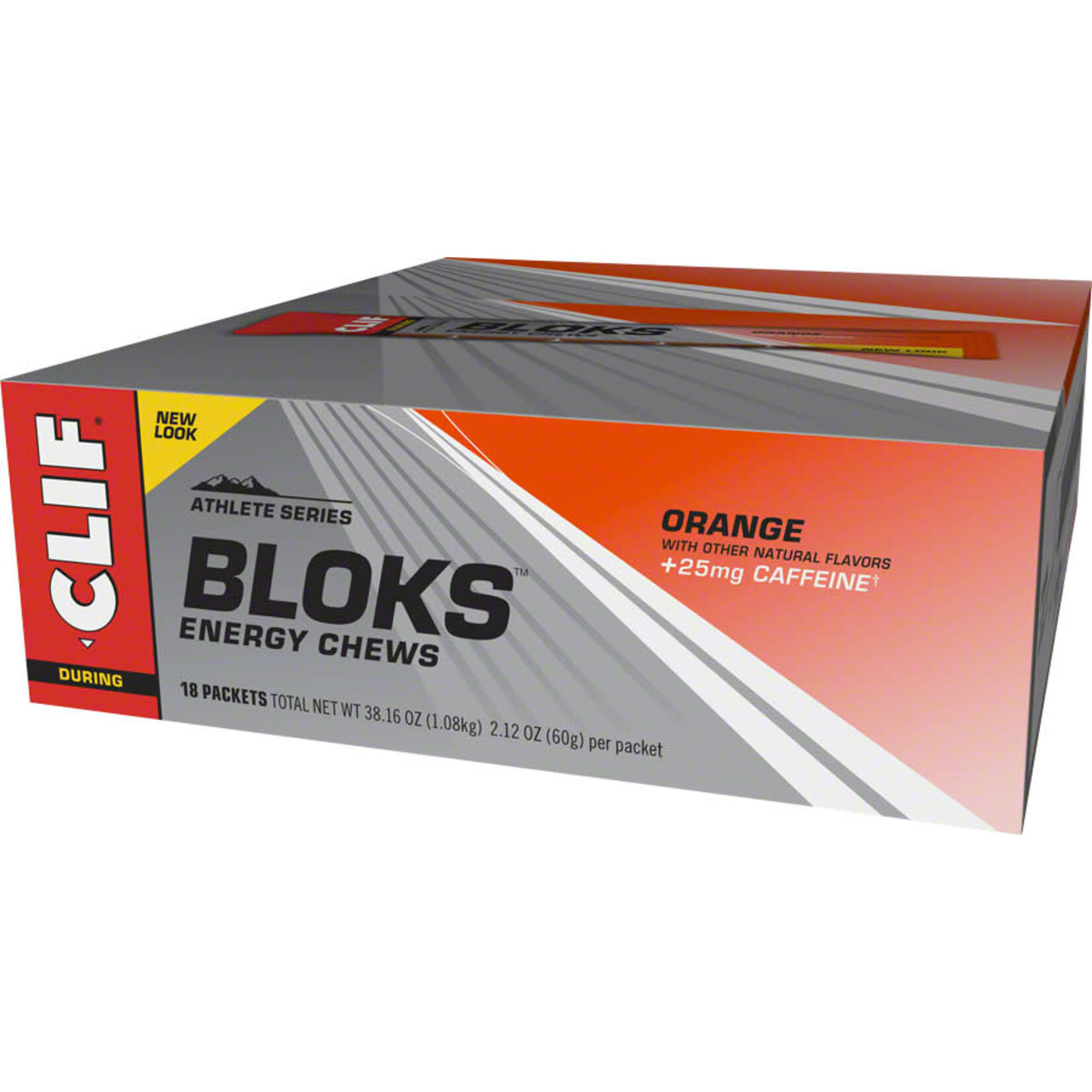 Clif Bar Bloks Energy Chews, Orange, 18/Count