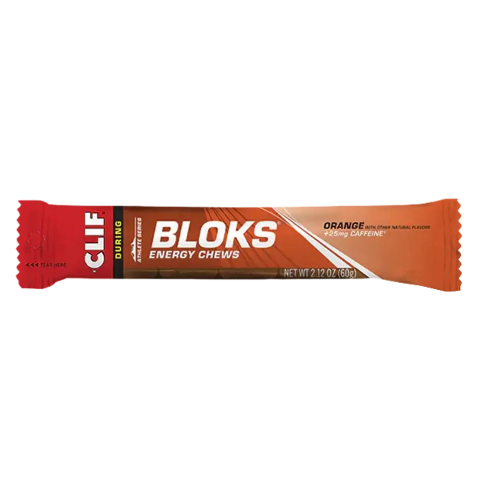 Clif Bloks Energy Chews Orange with Caffeine single