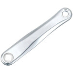 SAMOX SAC08 Left Crank Arm - 170mm, JIS Diamond Taper Spindle Interface, Forged Aluminum, Spindle Bolt Sold Separate, Silver