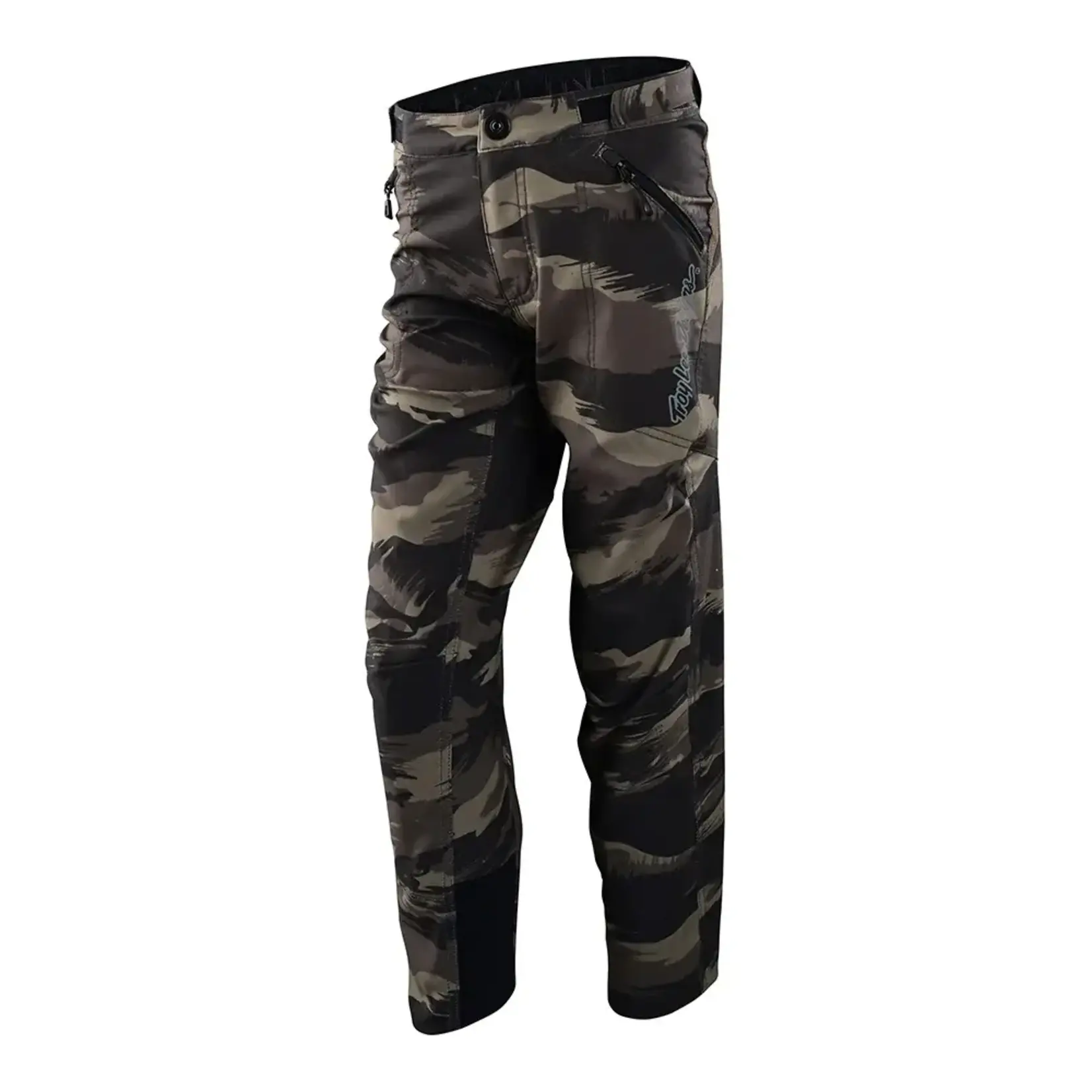 Troy Lee Designs YOUTH SKYLINE PANT; BRUSHED CAMO MILITARY 26