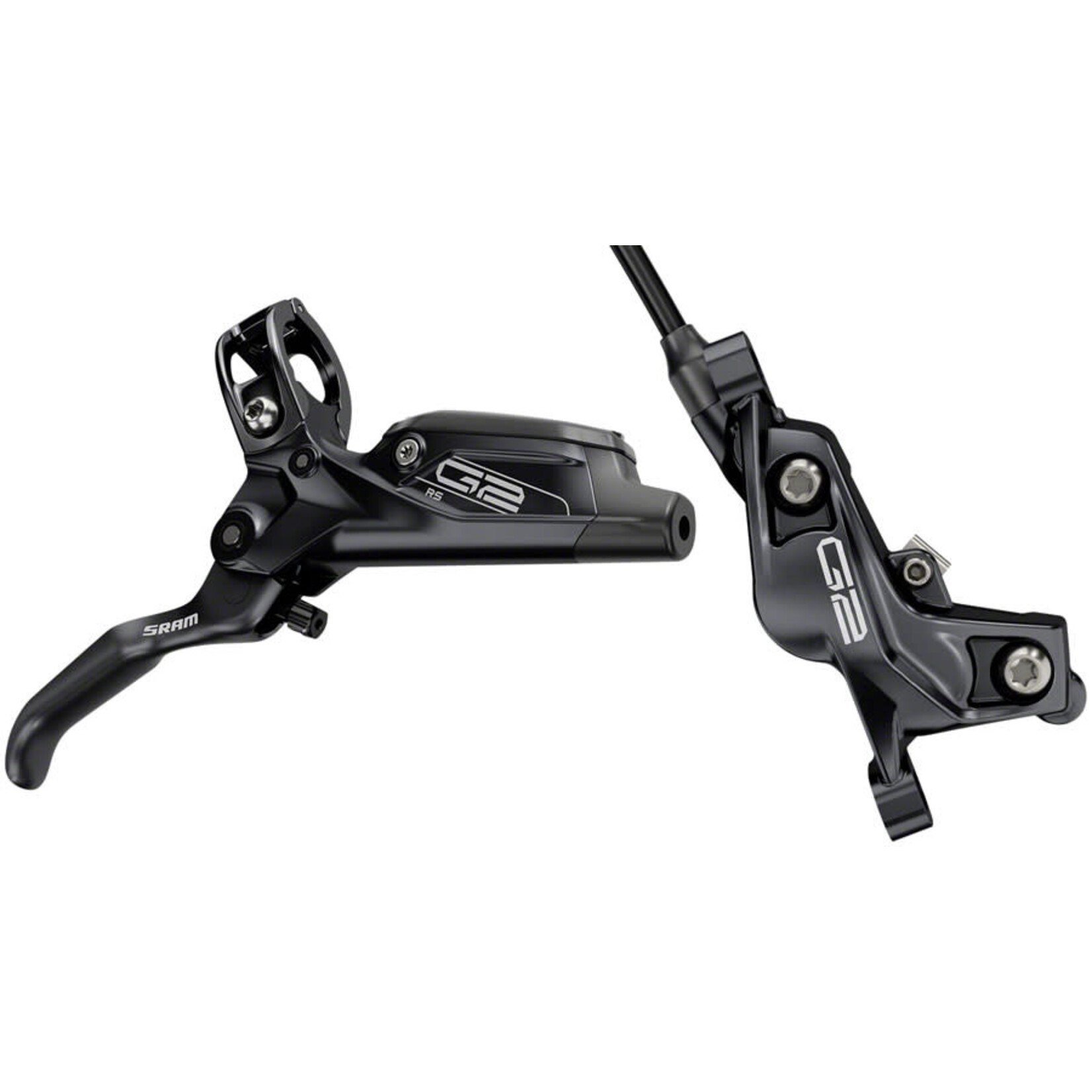 Sram G2 RS Disc Brake and Lever - Rear, Hydraulic, Post Mount, Diffusion Black Anodized, A2