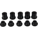 Problem Solvers 10mm Double Chainring Bash Guard, Dual Hex, Black Alloy Chainring Bolts Set