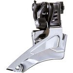 microSHIFT T382B Front Derailleur - 8-Speed, Double, 44-48T Max, 31.8/34.9 Band Clamp, Shimano Compatible, Silver