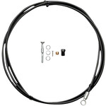 Shimano SM-BH90-SB High Pressure Disc Brake Hose Kit - Normal Silver Banjo Caliper Connector, 2000mm, Black