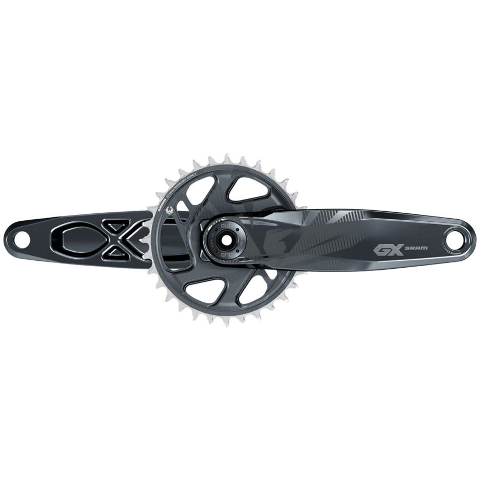 Sram GX Eagle Boost Crankset - 170mm, 12-Speed, 32t, Direct Mount, DUB Spindle Interface, Lunar, 55mm Chainline
