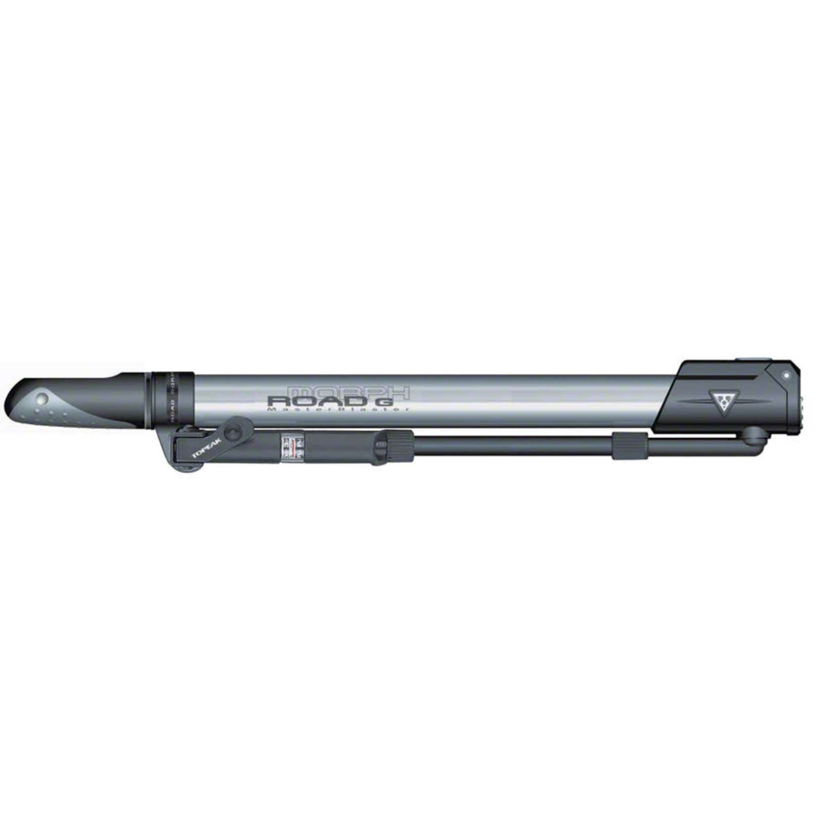 Topeak Topeak Road Morph Mini Pump with Gauge - 160psi, Silver/Black