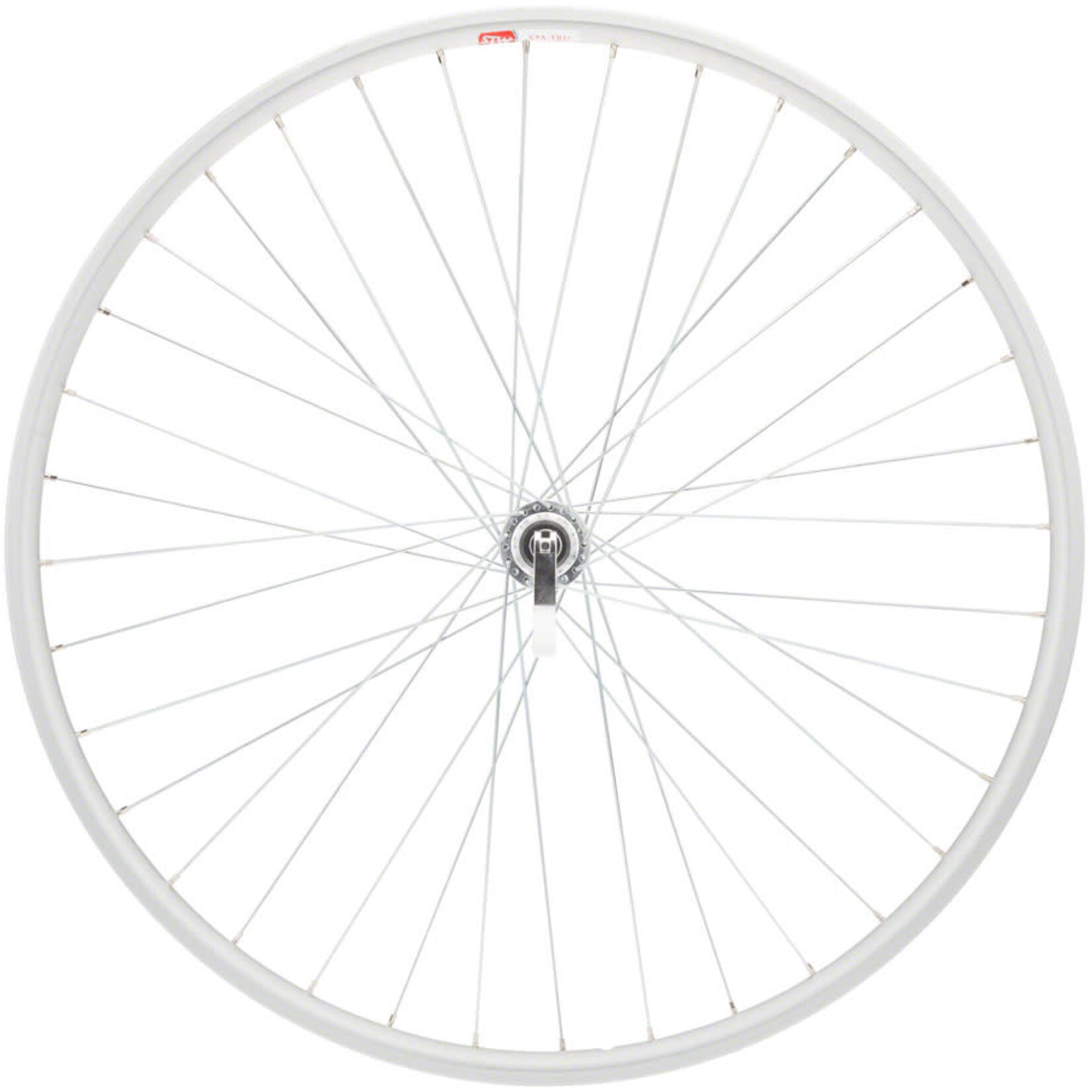 STA-TRU Double Wall Rear Wheel - 700c, QR, 10 x 130mm, Freewheel, Silver