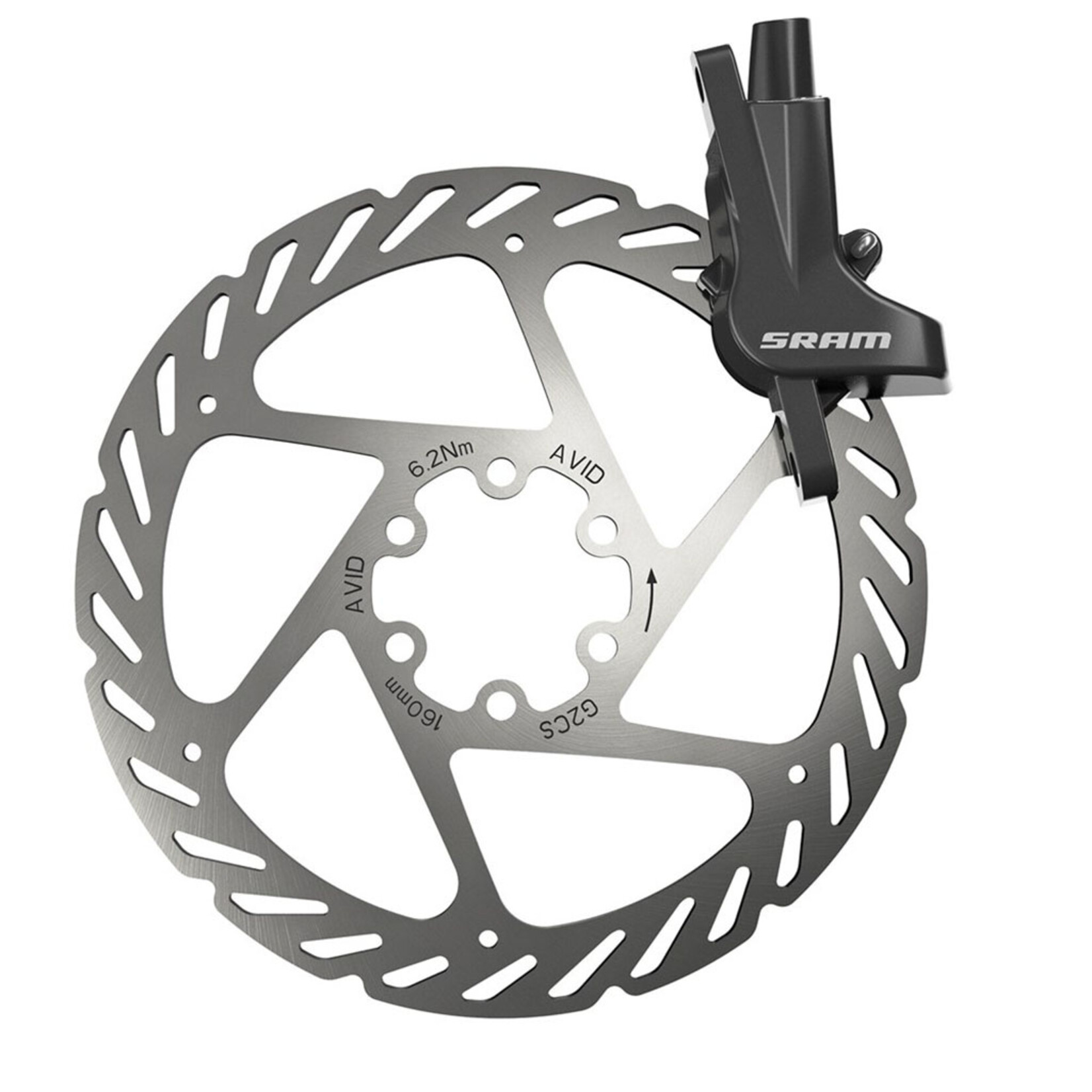 Sram Level Disc Brake, Rear (1800mm) 160mm Rotor, Blk  NLS