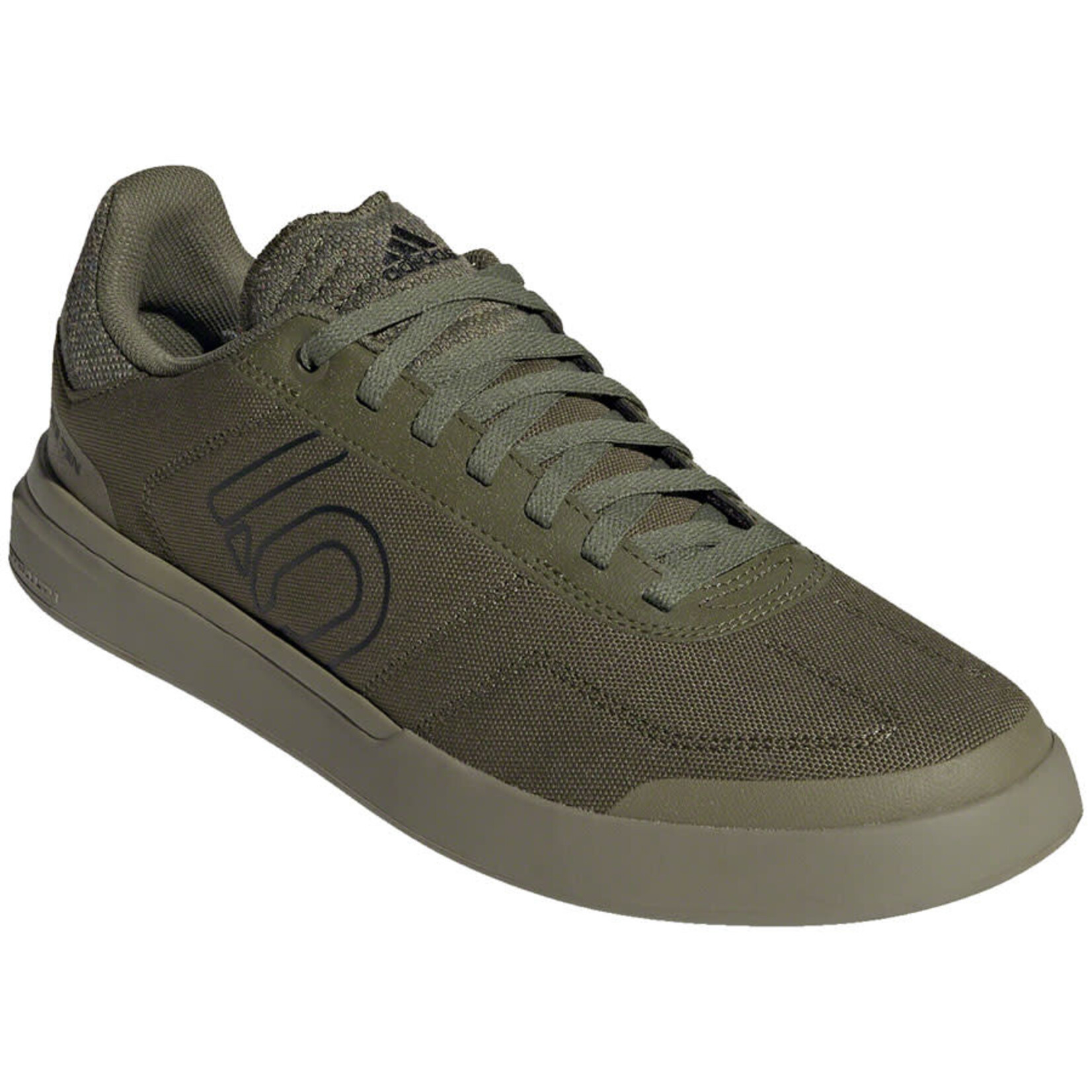 Five Ten Sleuth DLX Canvas Flat Shoes - Men's, Focus Olive/Core Black/Pulse Lime, 11.5