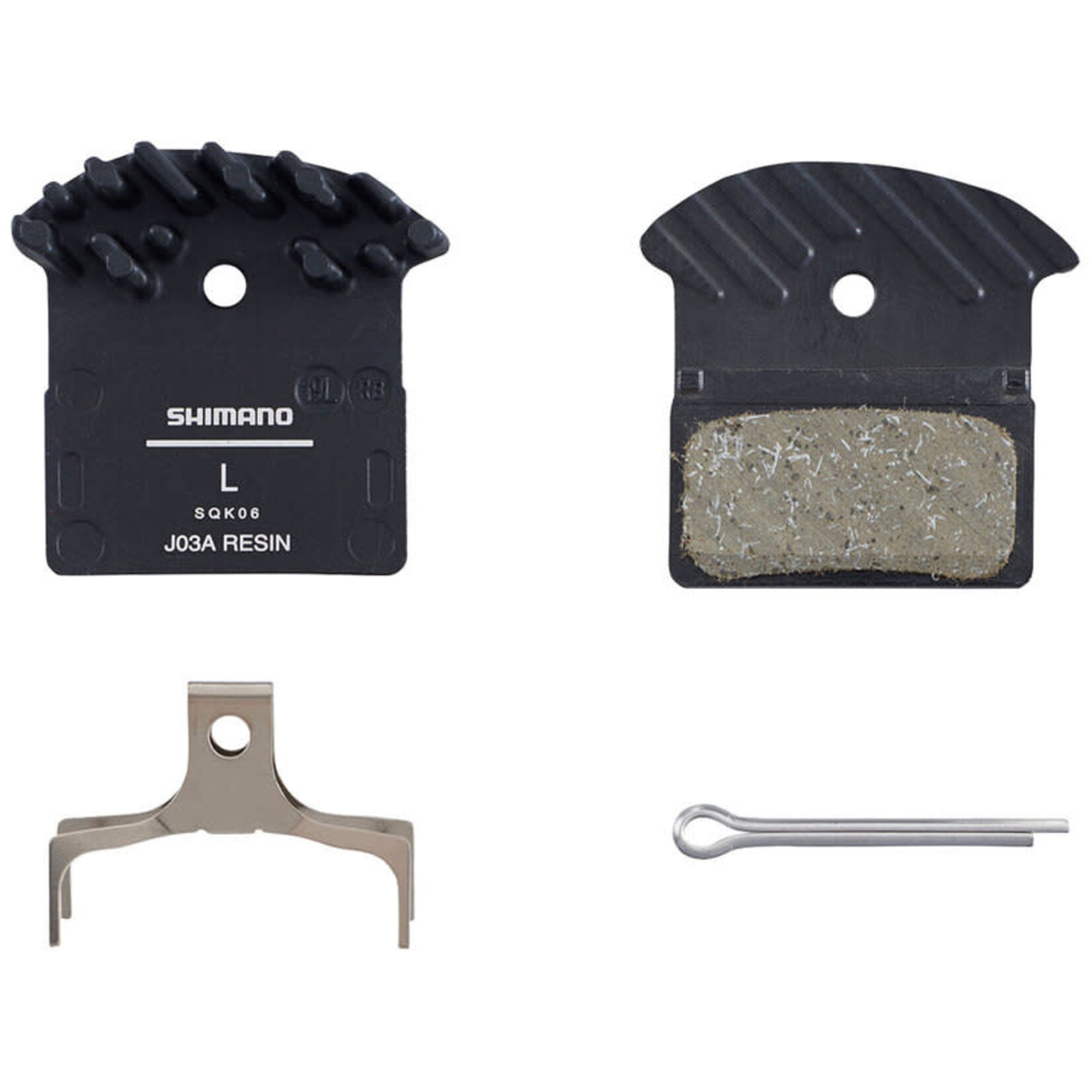 Shimano J05A-RF RESIN PAD & SPRING WITH FIN