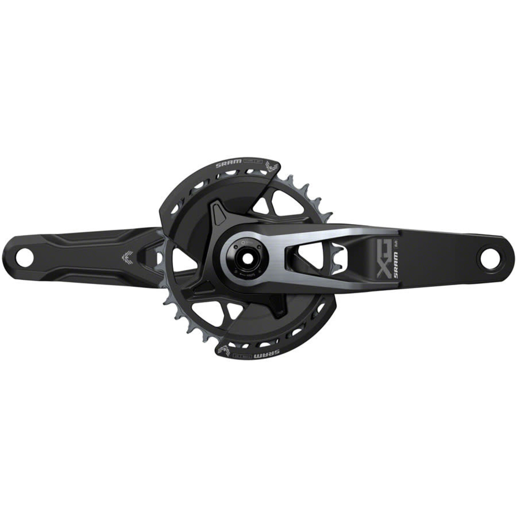 Sram X0 Eagle T-Type Wide Crankset - 175mm, 12-Speed, 32t Chainring, Direct Mount, 2-Guards, DUB Spindle Interface, Black, V2