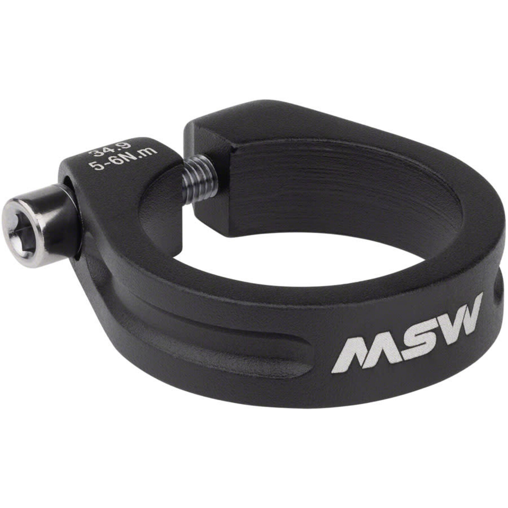 MSW Seatpost Clamp - 34.9mm, Bolt-On, Black