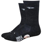 DeFeet Woolie Boolie 6" D-Logo Socks, 12, Charcoal