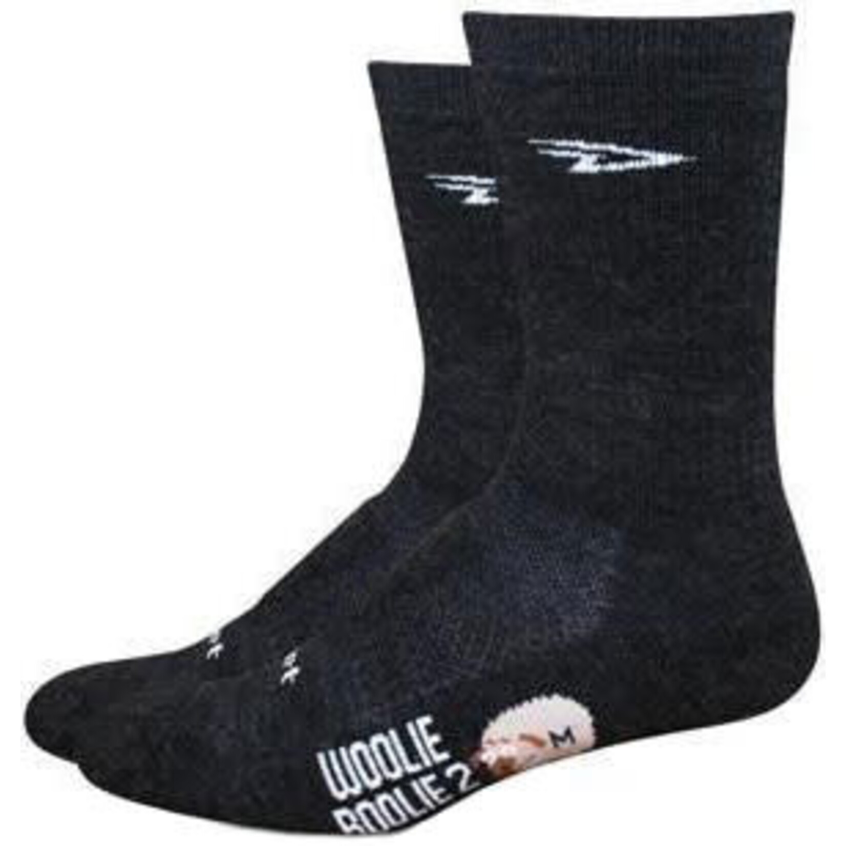 DeFeet Woolie Boolie 6" D-Logo Socks, 12, Charcoal