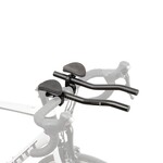 M-Wave Aero F, Clip=on Handlebar, Aluminum, Black, 31.8mm clamp with 25.4mm adapters