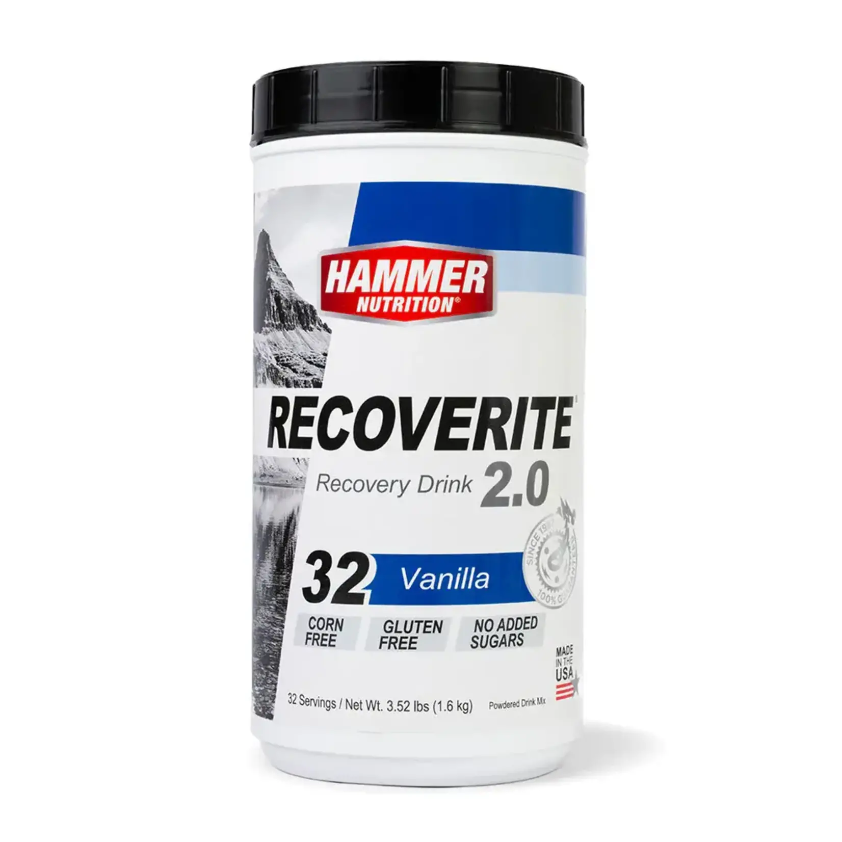 Hammer Nutrition Recoverite 2.0 Recovery Drink - Vanilla, 32 Serving Canister