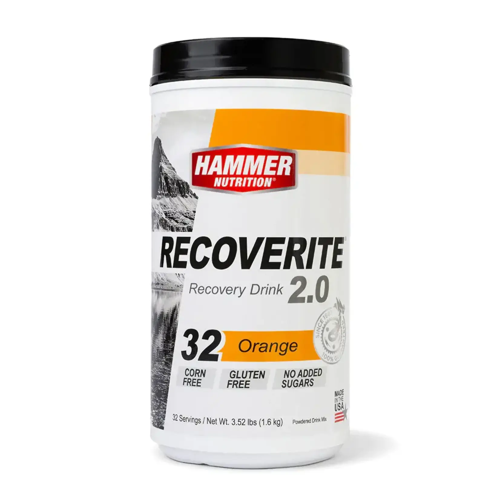 Hammer Nutrition Recoverite 2.0 Recovery Drink - Orange, 32 Serving Canister