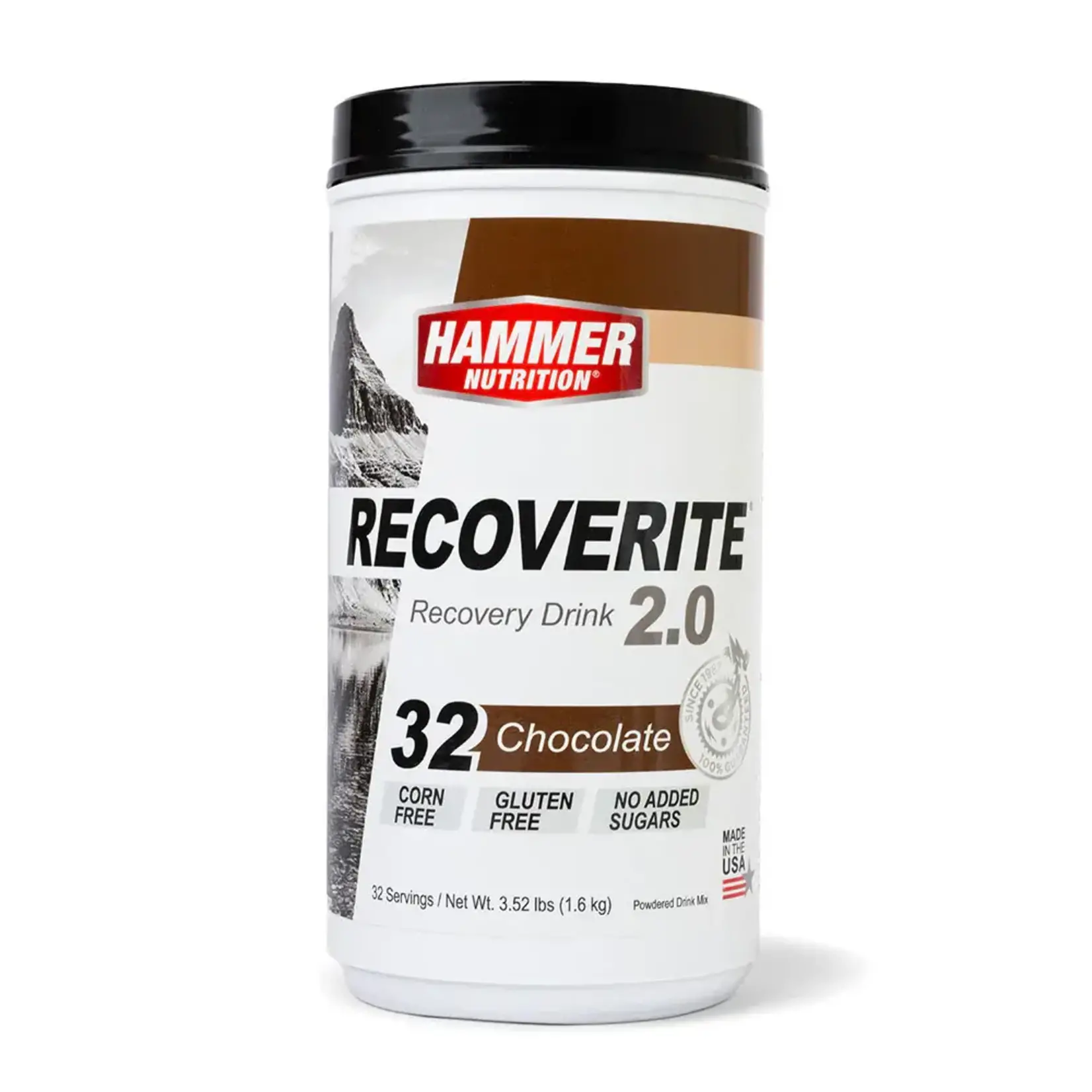 Hammer Nutrition Recoverite 2.0 Recovery Drink - Chocolate, 32 Serving Canister