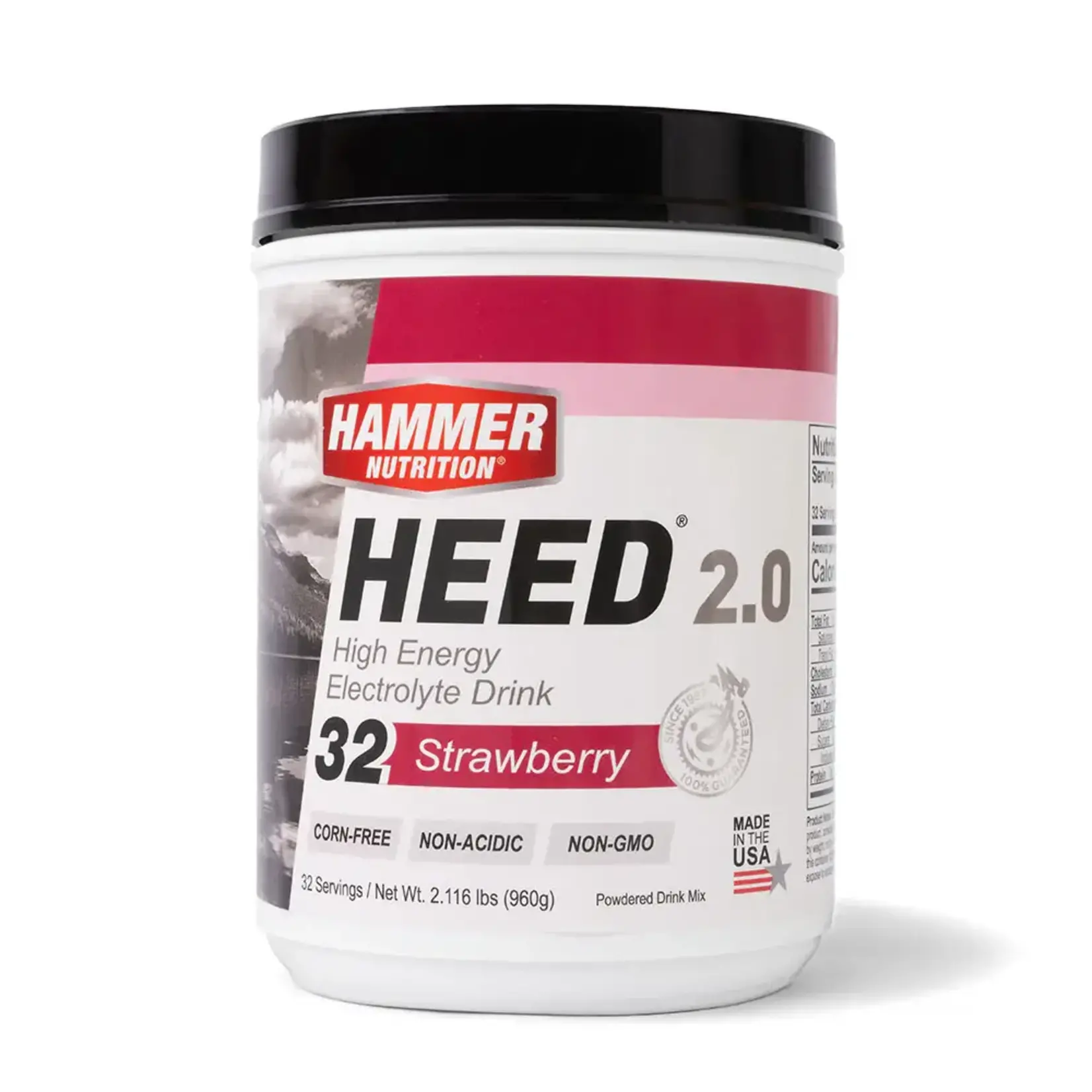 Hammer Nutrition Heed, Strawberry 2.0, 32 Servings