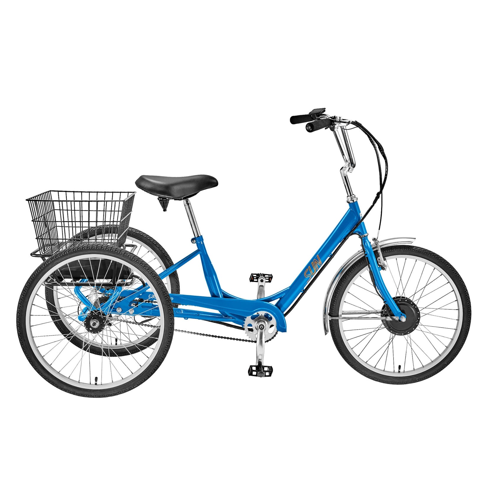 Sun Bicycles Adult E Trike E350-B1 R-BU 24 E-ASSIST 1sp w/BK Basket