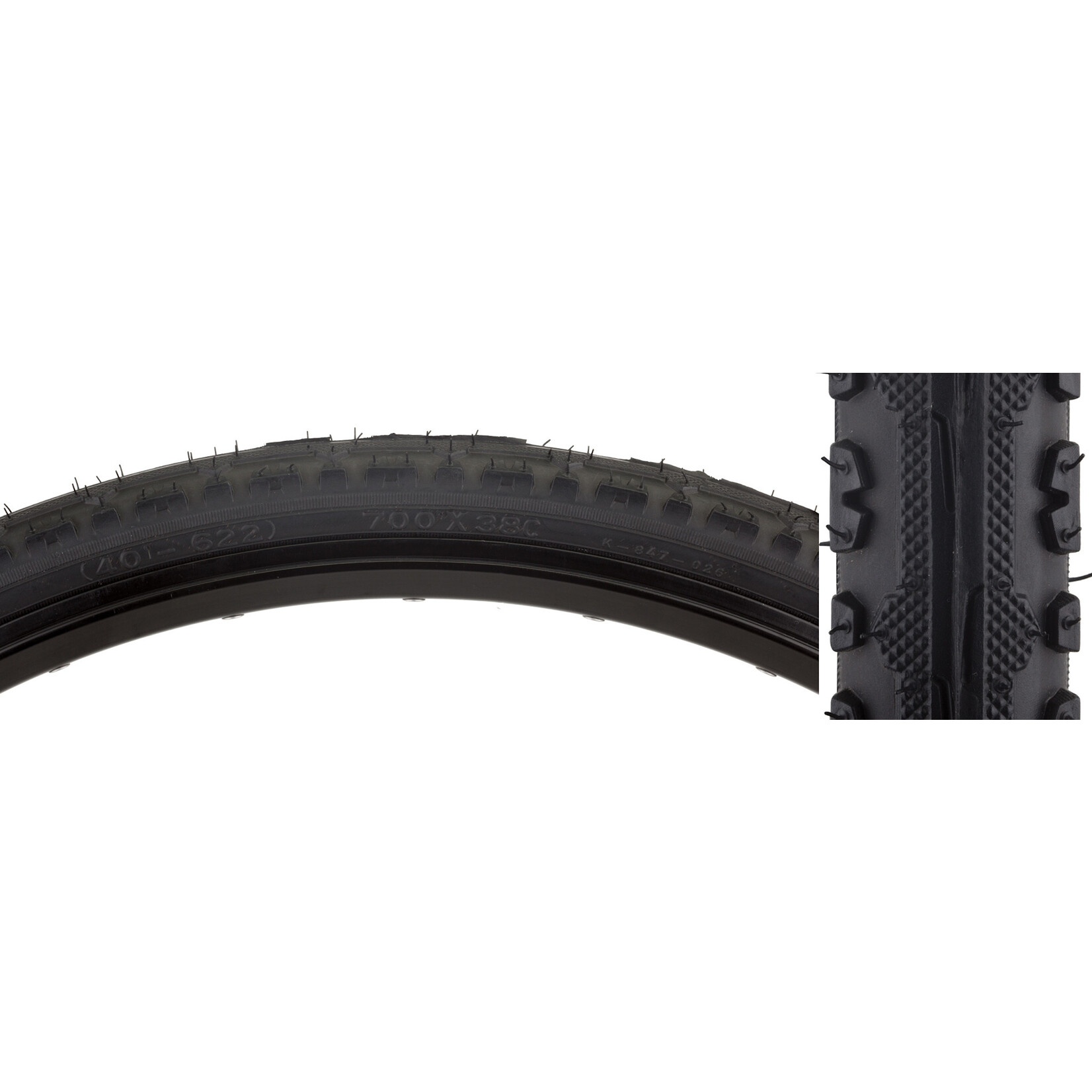 Sunlite 700x38 KrossPlus Black K847 Wire Tire