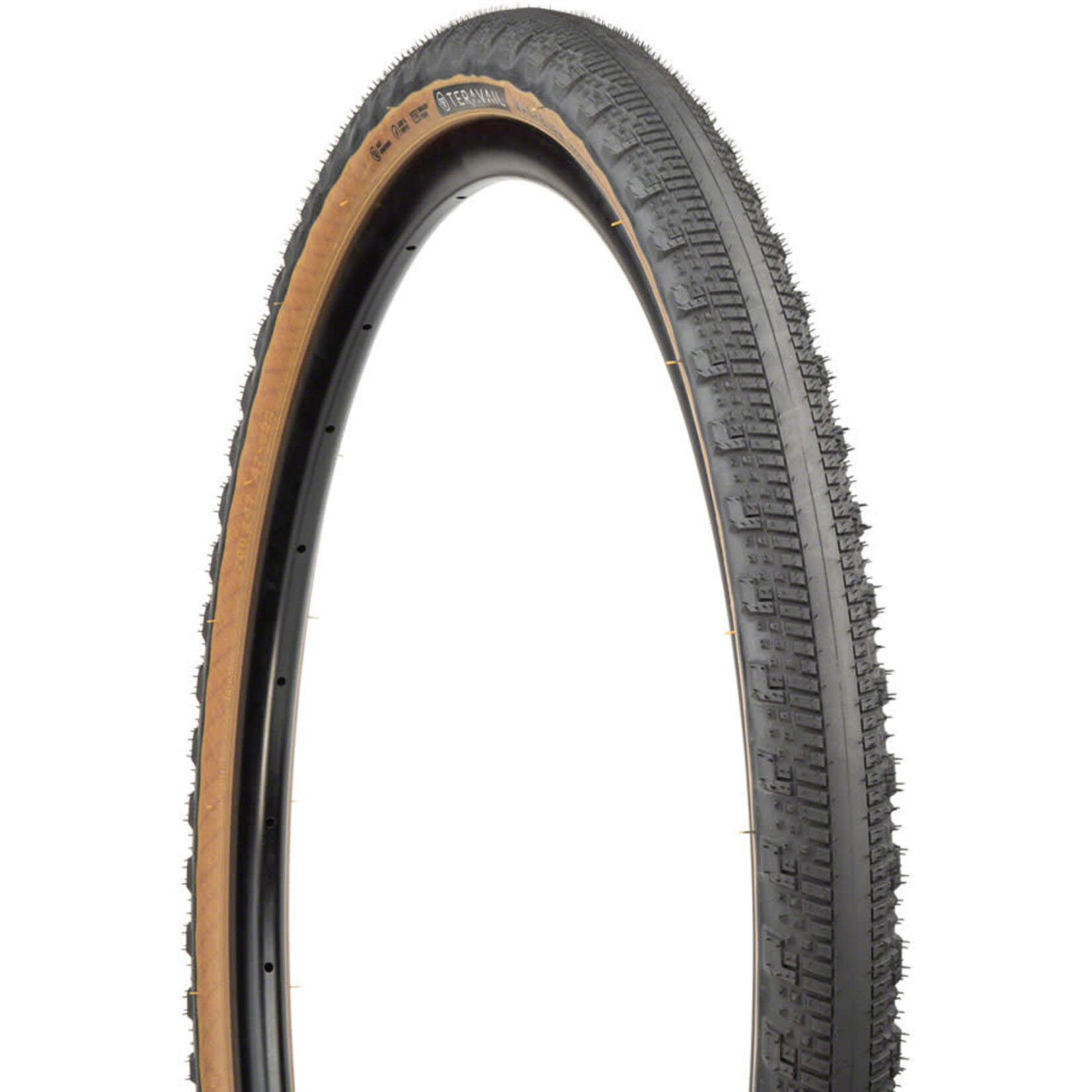 Teravail Washburn Tire - 700 x 47, Tubeless, Folding, Tan, Durable