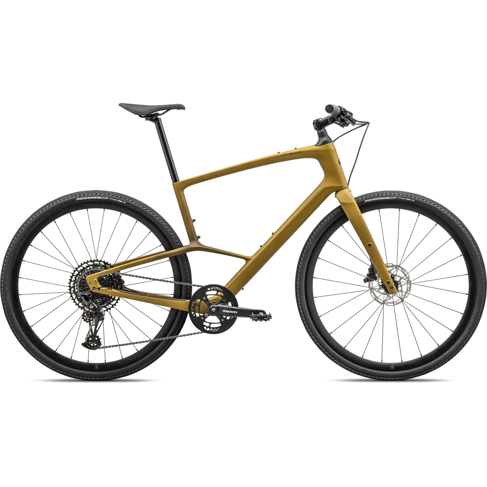Specialized Sirrus X 5.0 Satin Harvest Gold / Harvest Gold Tint Fade / Obsidian Speckle / Satin Obsidian Medium