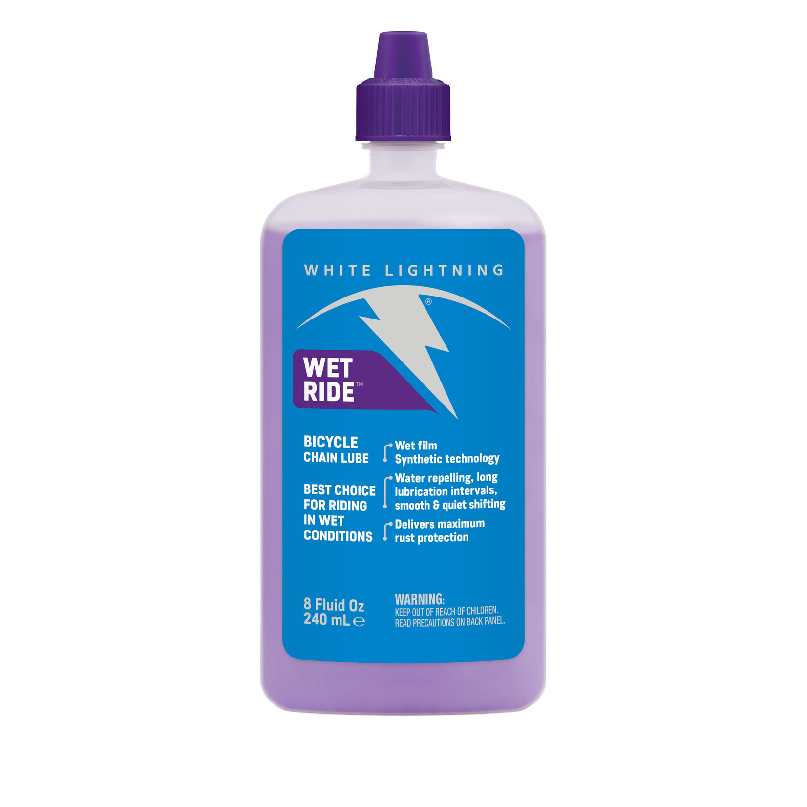 WHITE LIGHTNING Wet Ride Lube, 8.0oz