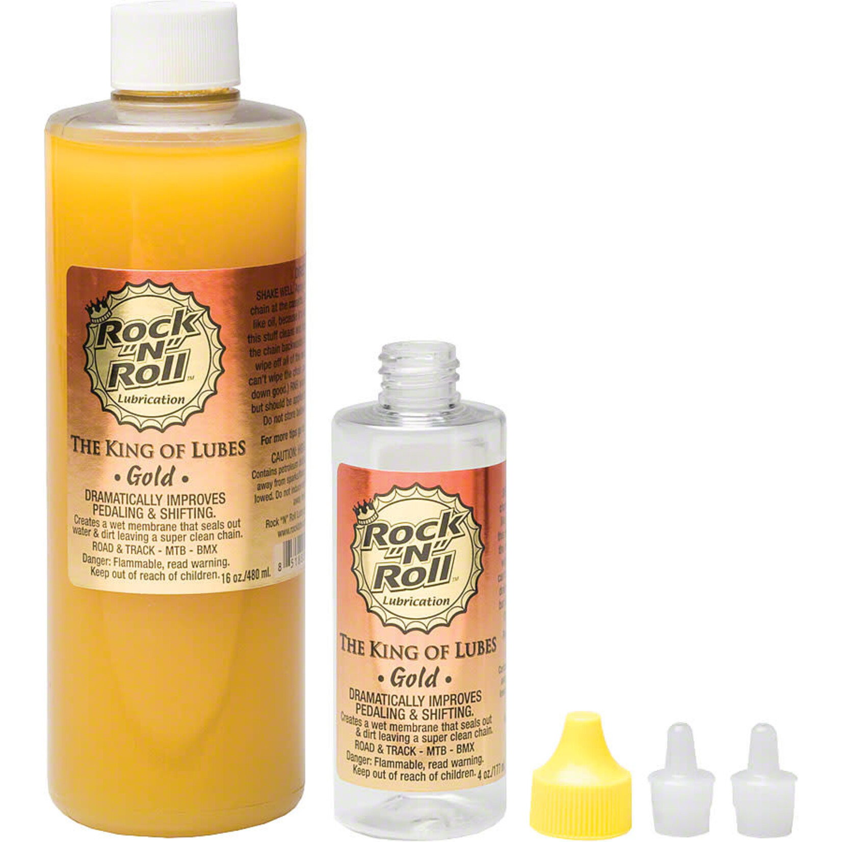 Rock-N-Roll Gold Bike Chain Lube - 16oz, Drip