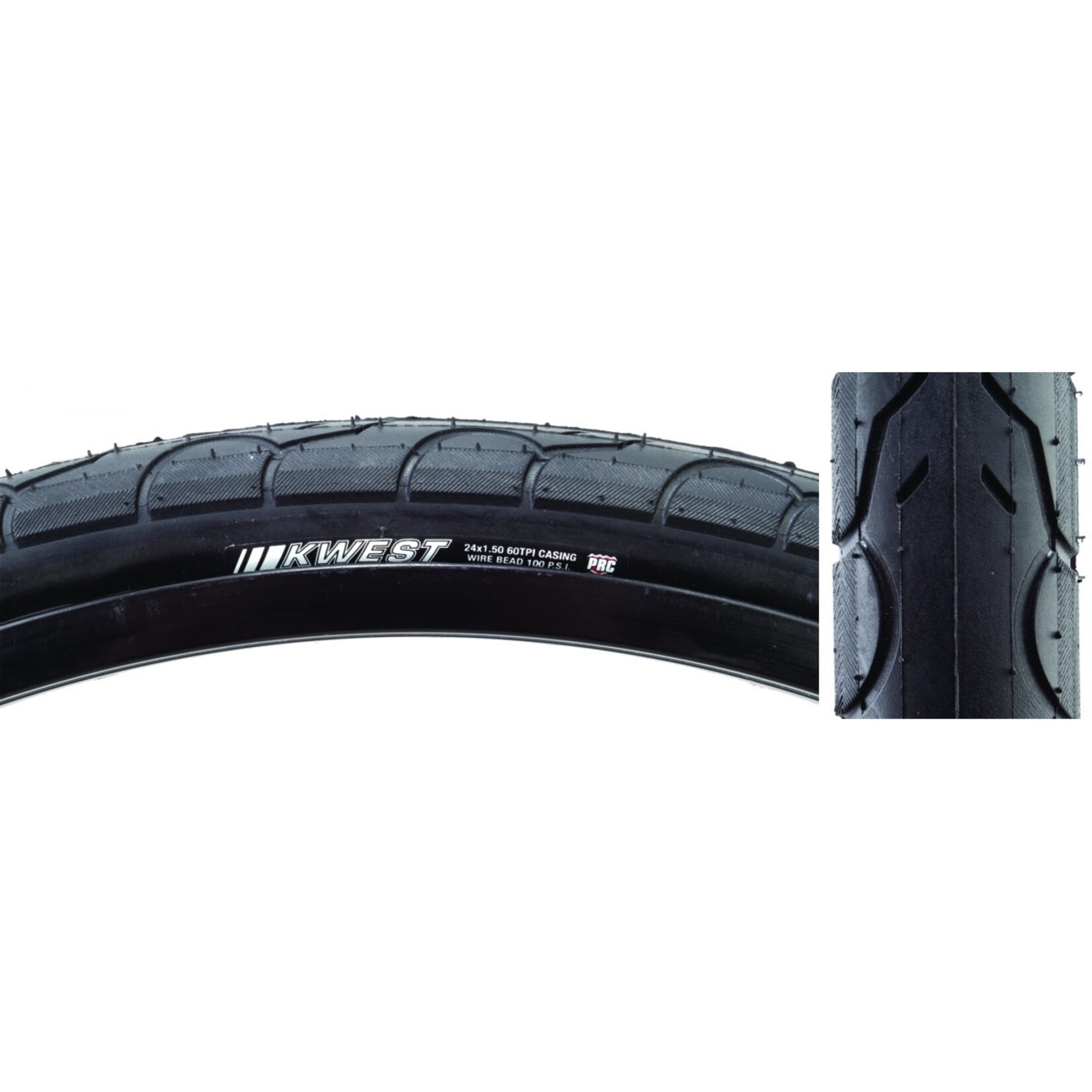 Kenda Kwest 24x1.5 Black 100lb K1930 Wire Tire