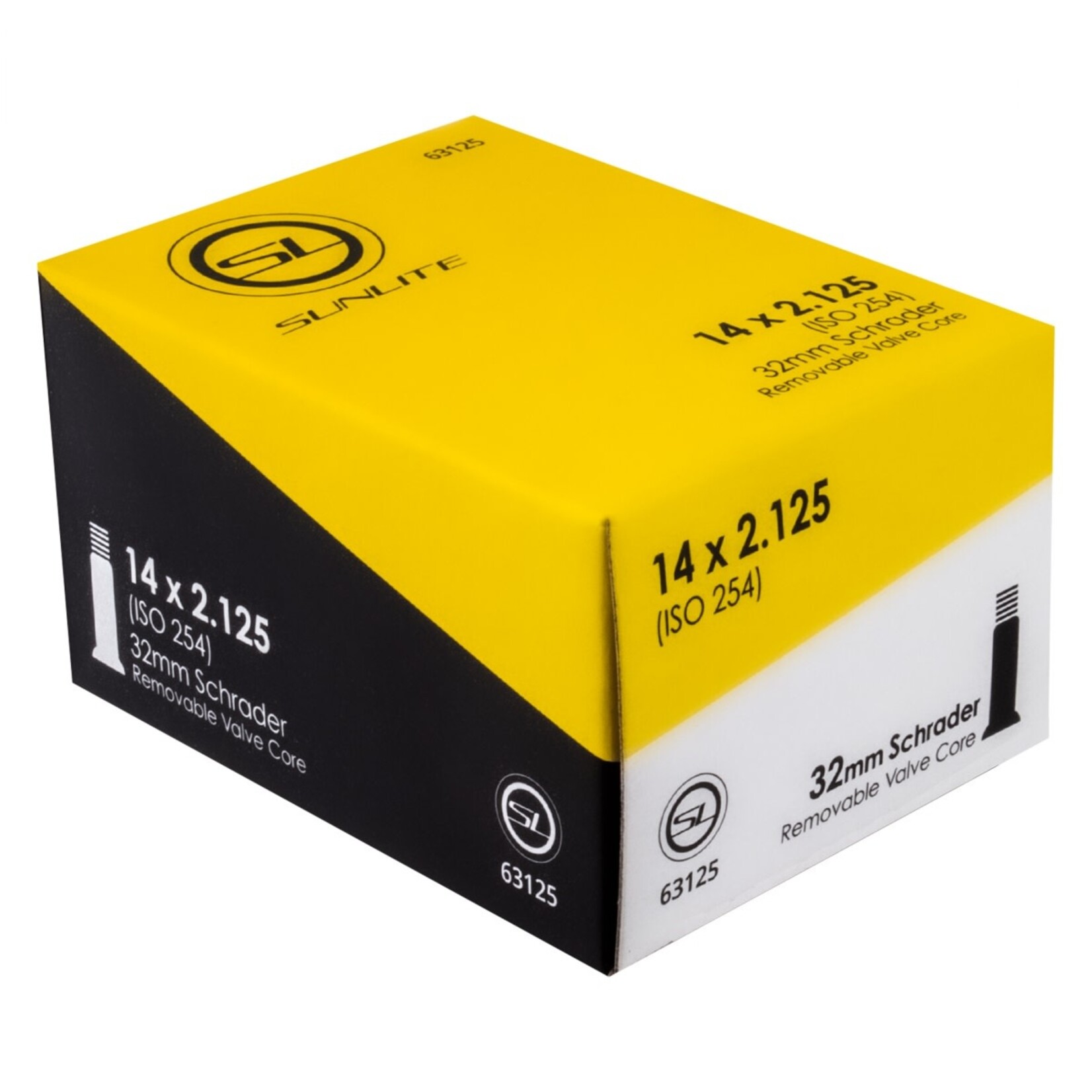 Sunlite 14x2.125 Schrader Valve 32mm Tube