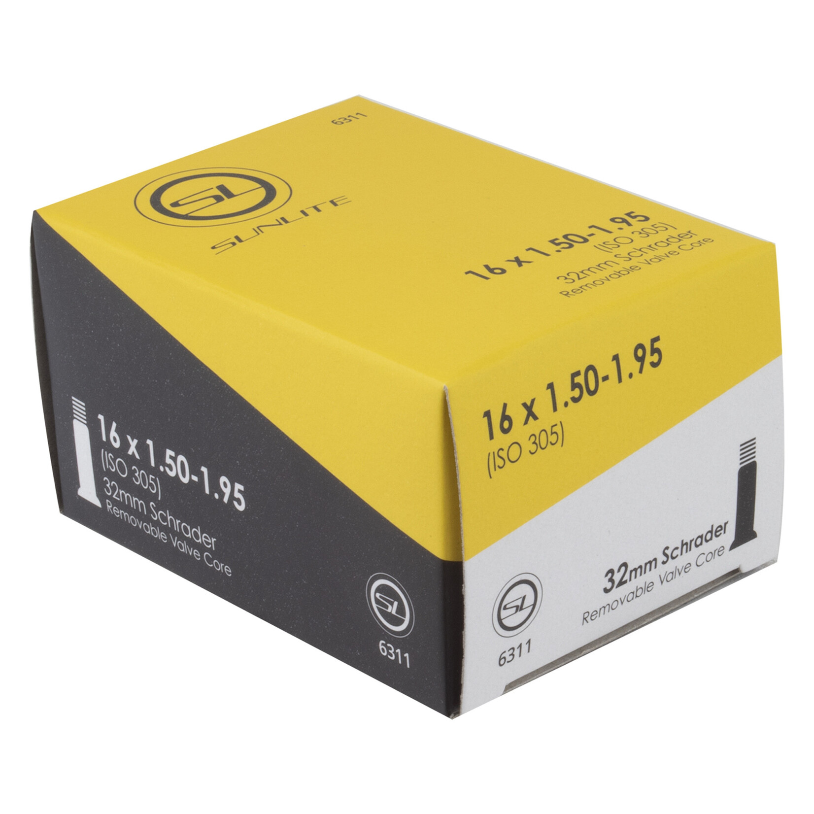 Sunlite 16x1.50-1.95 Schrader Valve 32 FFW44mm single