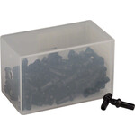 DT SWISS Pro Head Spoke Nipples - Aluminum, 2.0 x 15mm, Black, Box of 100