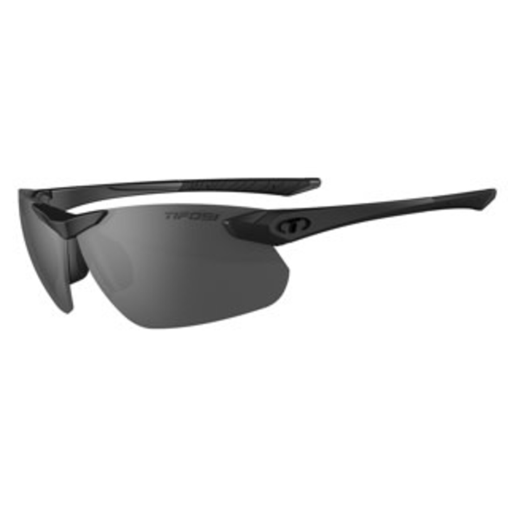Tifosi Optics Seek FC 2.0, Blackout Single Lens Sunglasses Smoke No Mirror