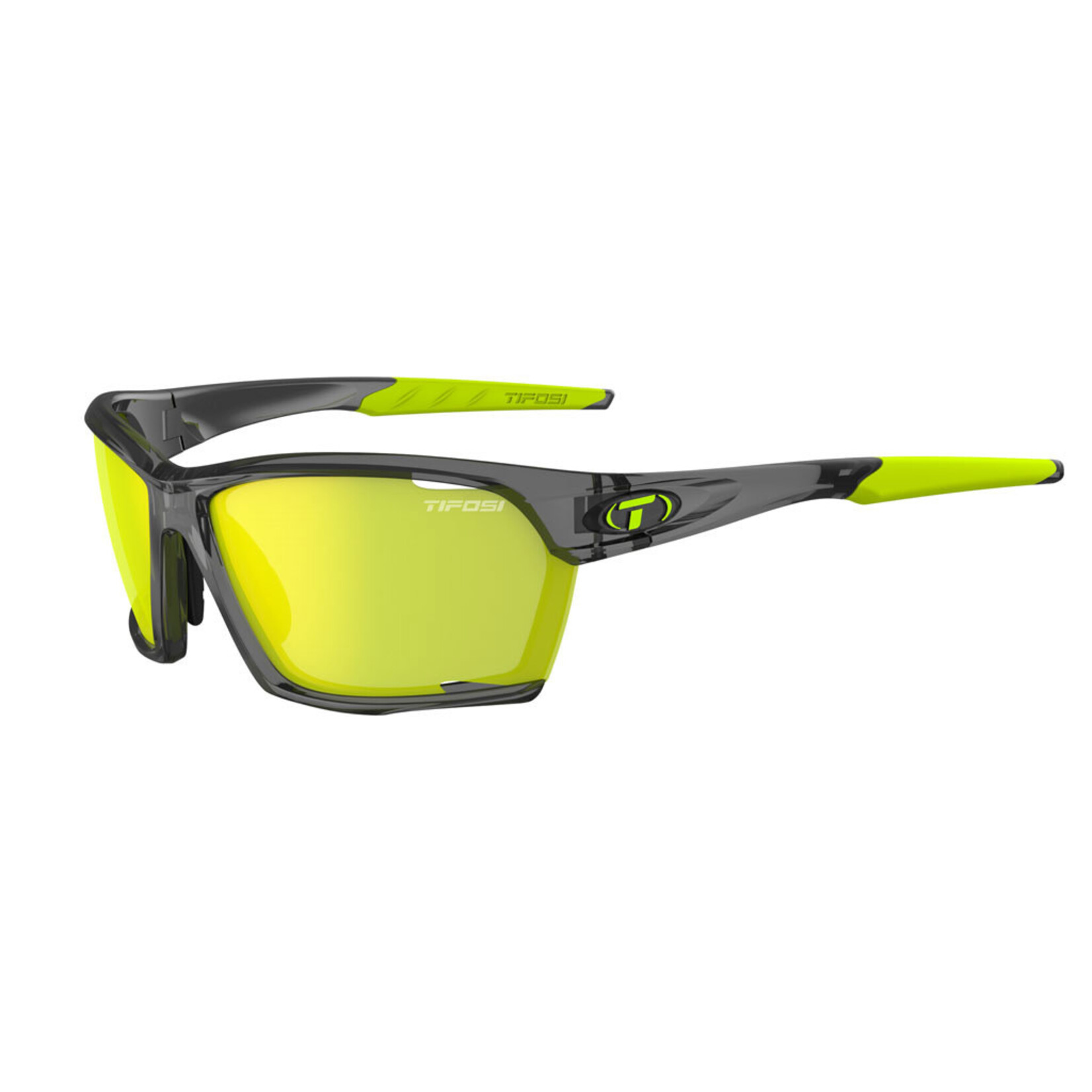 Tifosi Optics Kilo, Crystal Smoke Interchangeable Sunglasses Clarion Yellow/AC Red/Clear