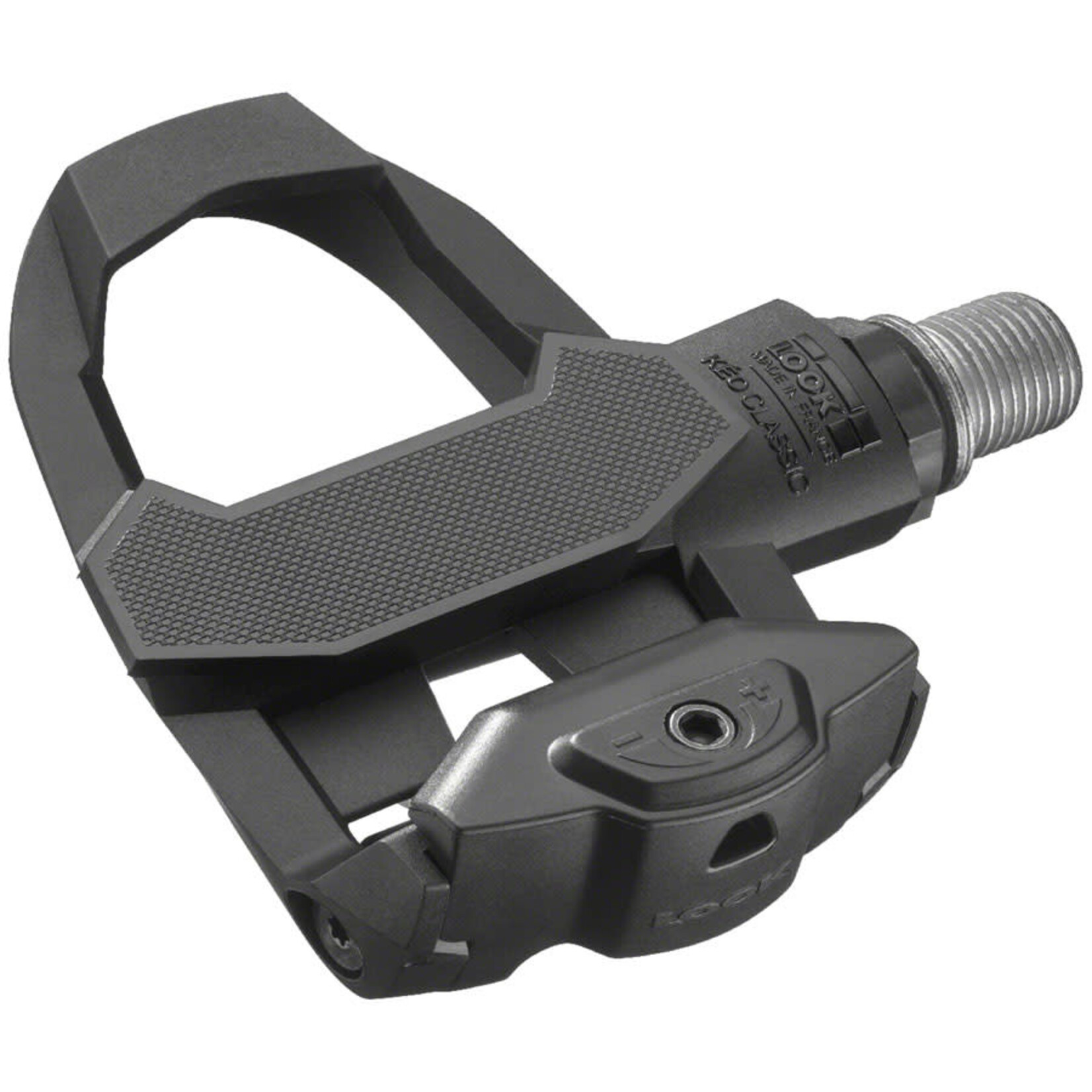 LOOK KEO Classic 3 Pedals - Single Sided Clipless, Chromoly, 9/16", Black