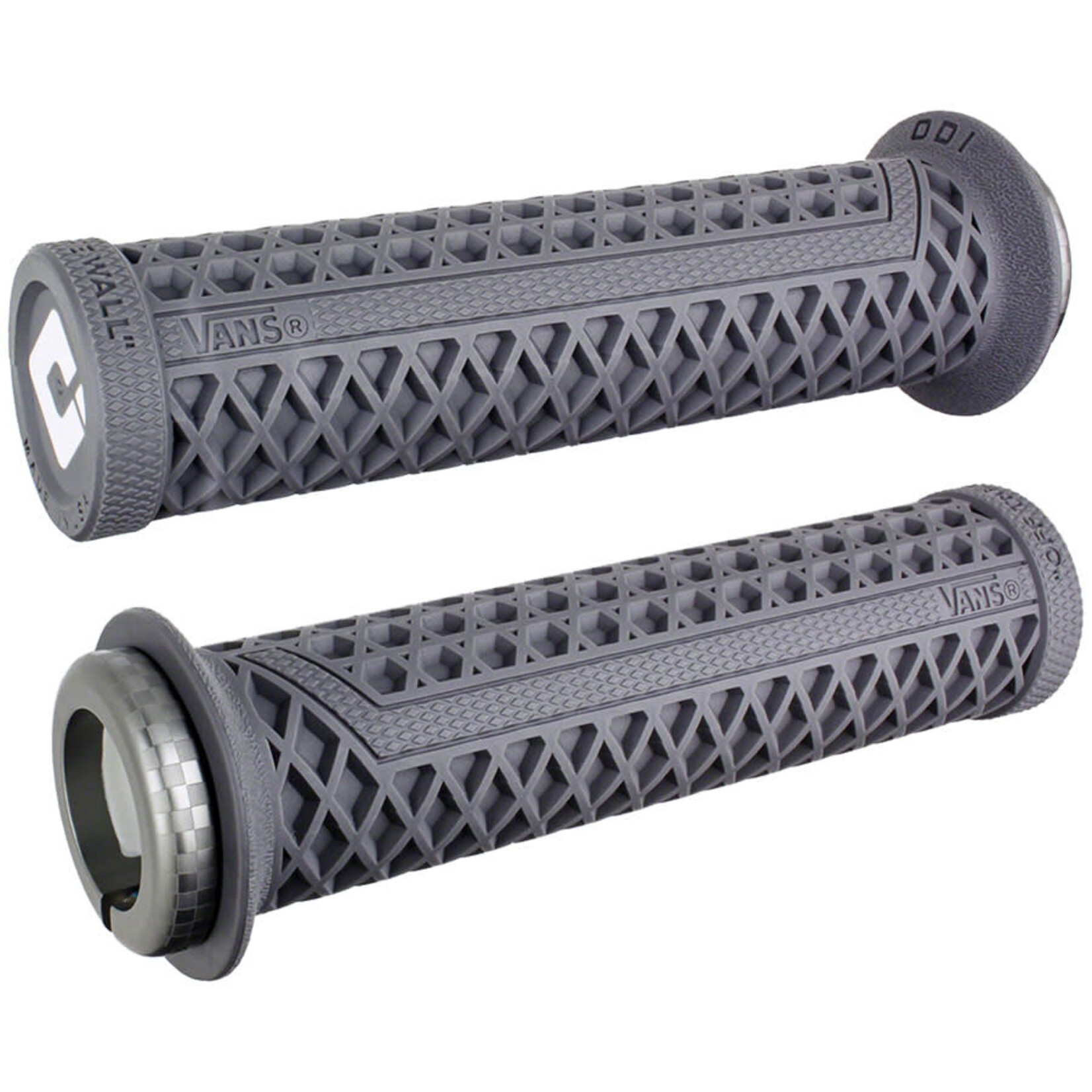 ODI Vans V2.1 Grips - White/Graphite/Gray, Lock-On