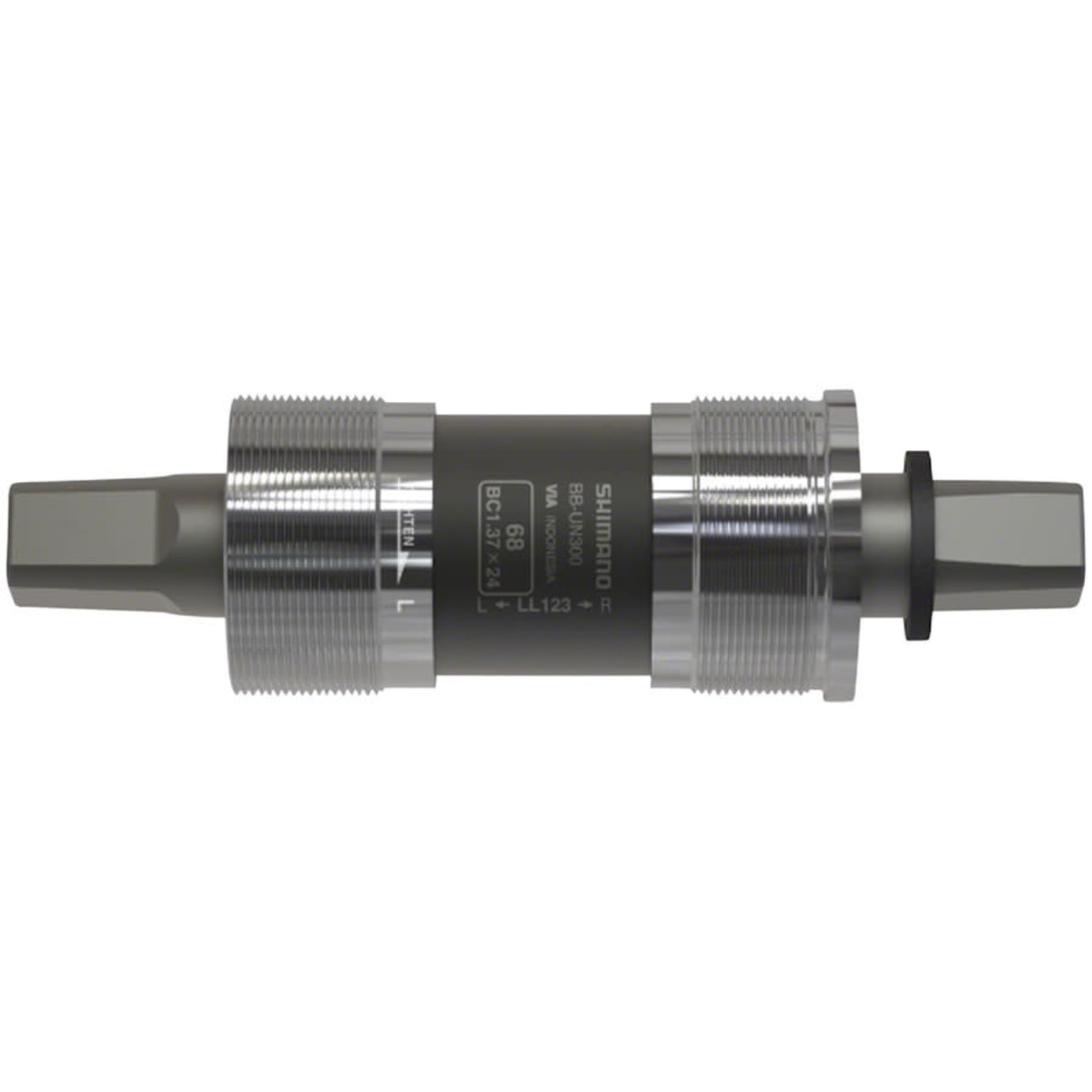 Shimano BB-UN300 Bottom Bracket - English, 68 x 122.5mm Spindle, Square Taper JIS, 47.5mm Chainline