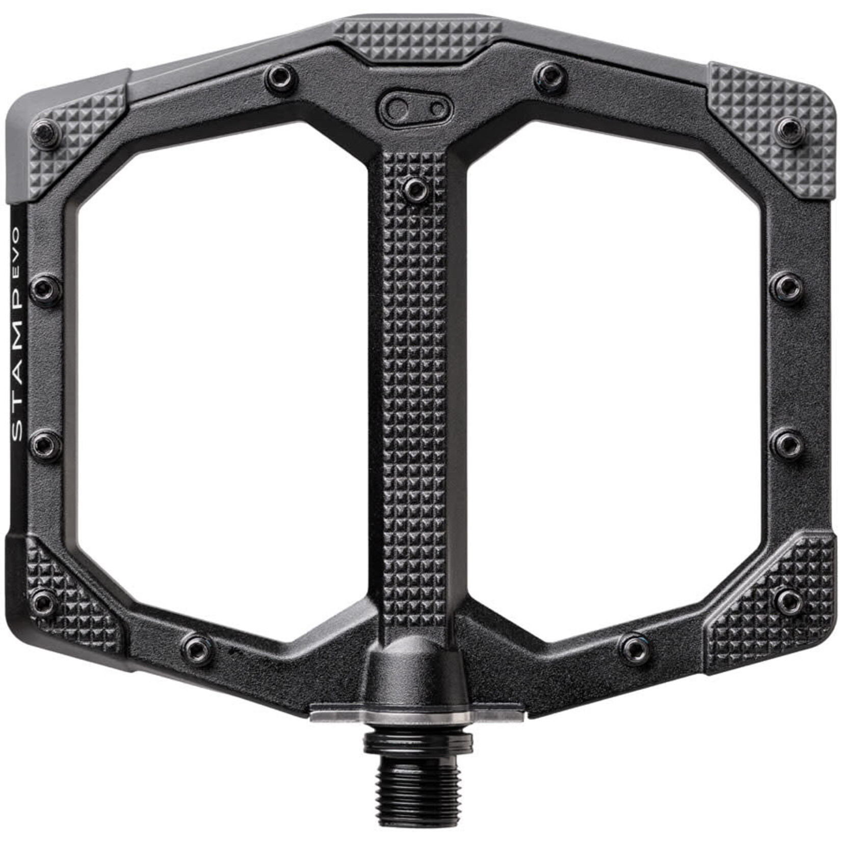 Crankbrothers Stamp Evo Pedals - Platform, Aluminum, 9/16", Black, Large