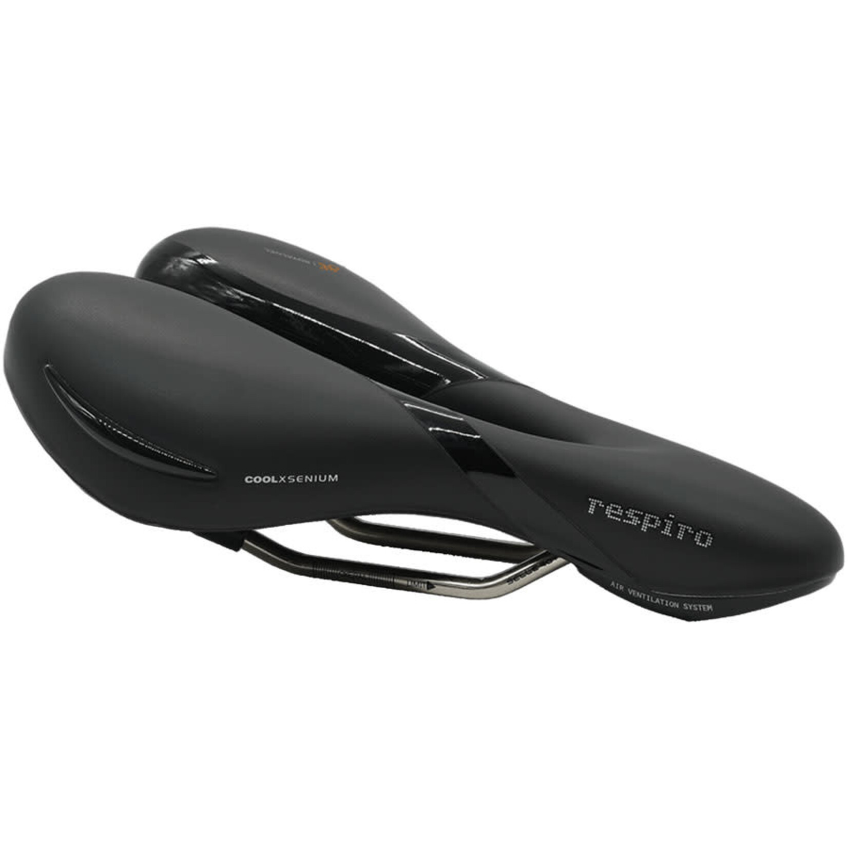 Selle Royal Respiro Stracciatella Saddle - Manganese, Black, Moderate