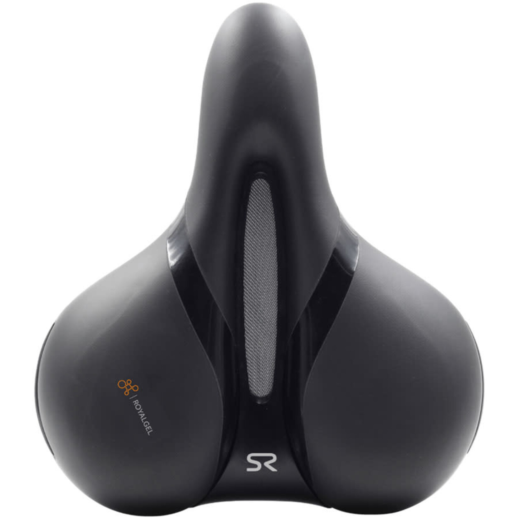 Selle Royal Respiro Stracciatella Saddle - Steel, Black, Relaxed