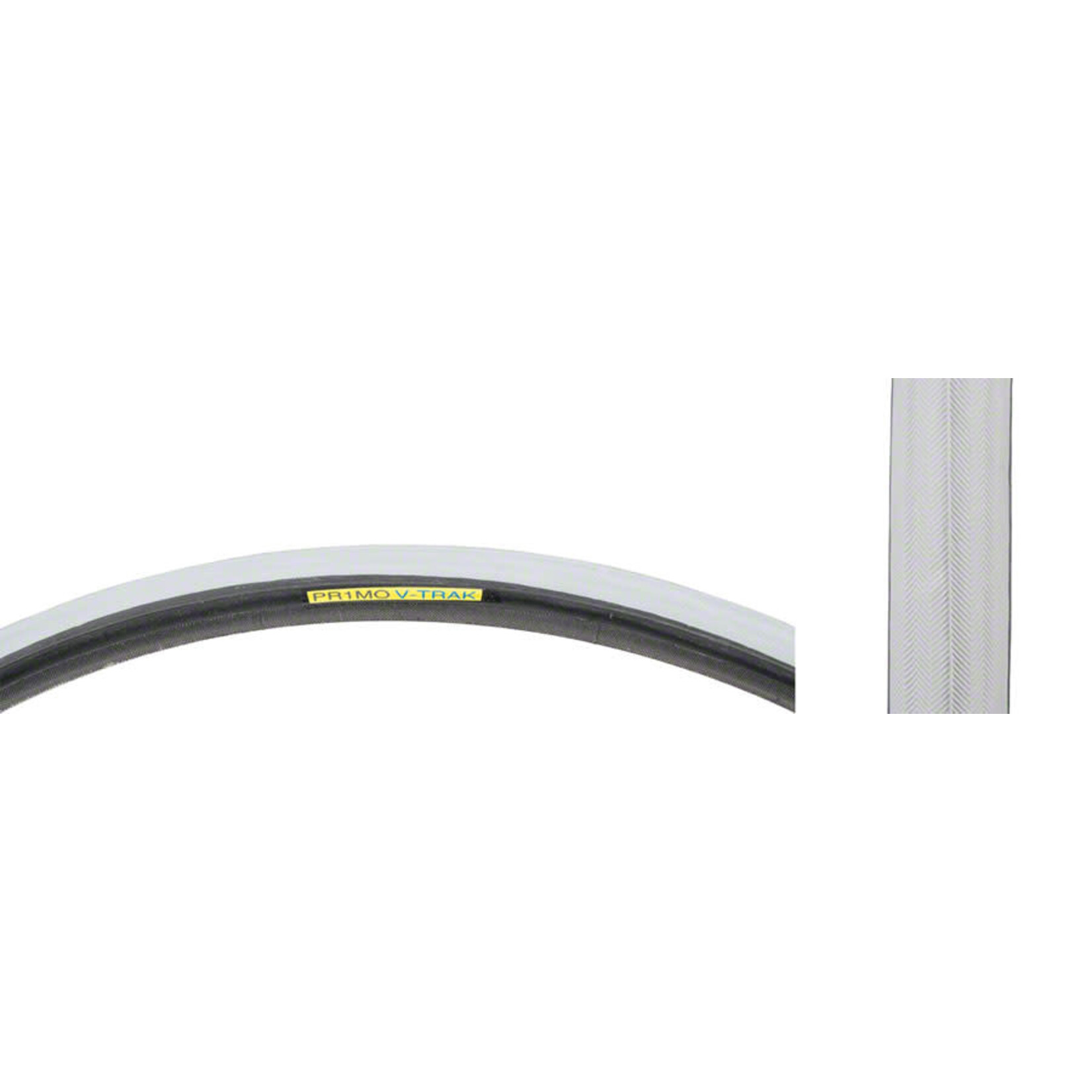 Primo Wheelchair Tire - 24 x 1, Clincher, Wire, Gray, Smooth Tread